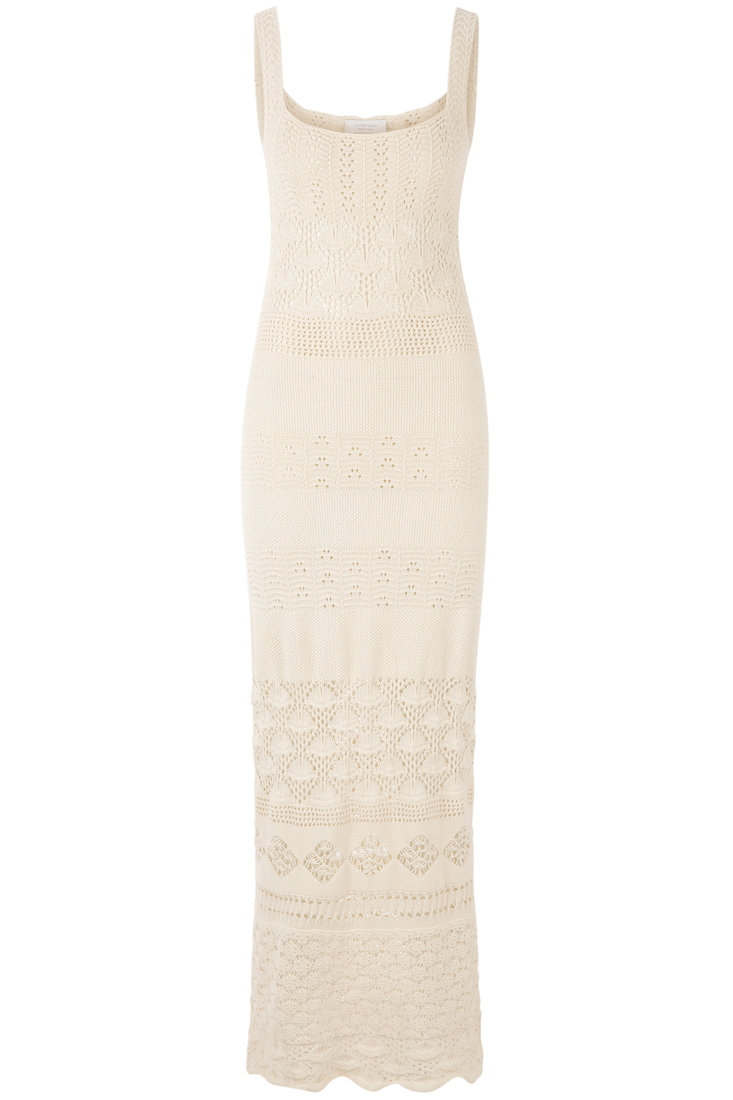 CROCHET KNIT DRESS WHISPER WHITE 3