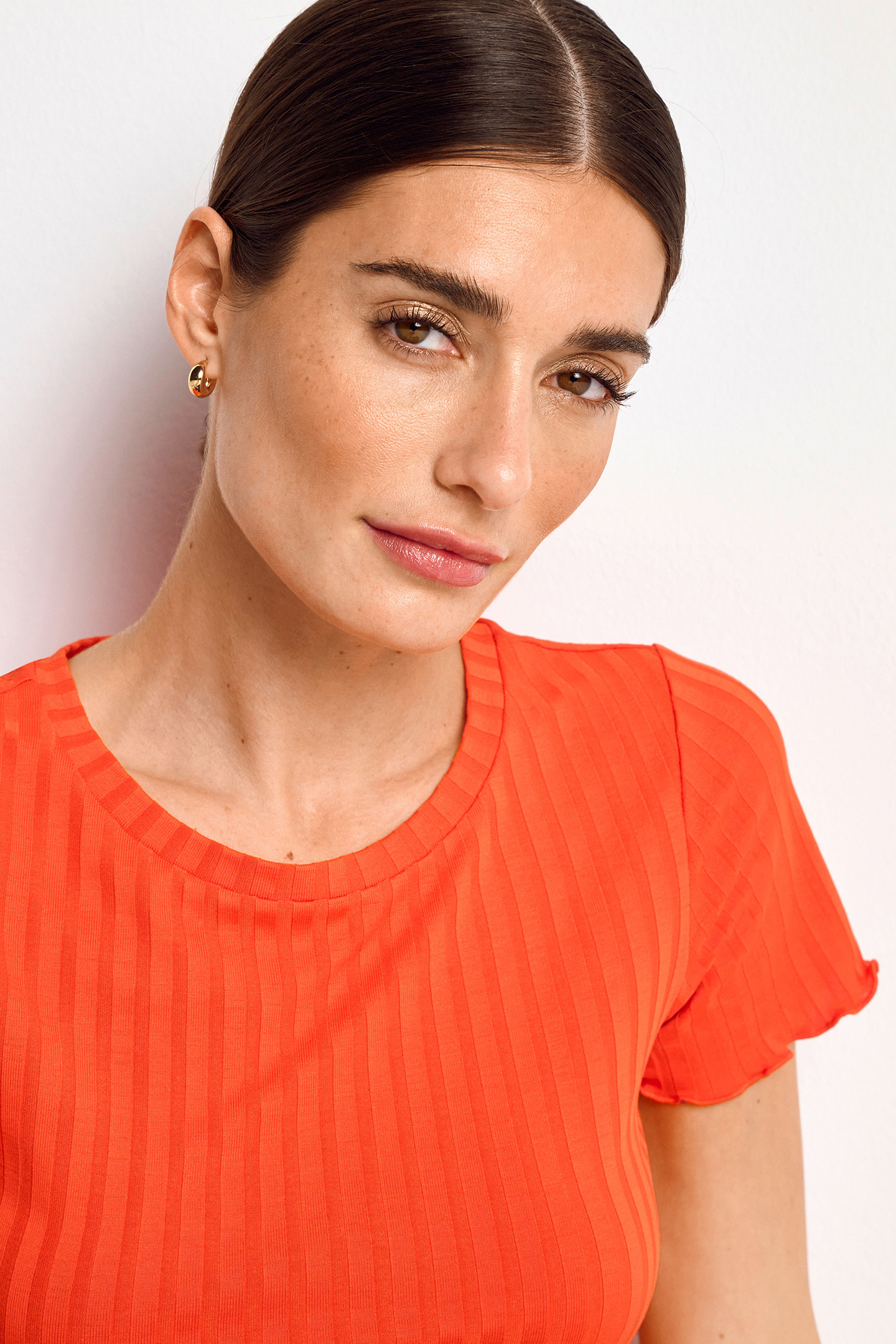 RIB T-SHIRT CHERRY TOMATO 5