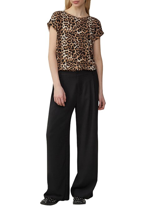 S.OLIVER-QS T-SHIRTS GREY/BLACK 2