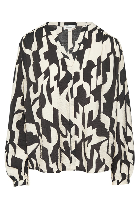 S.OLIVER BLOUSES GREY/BLACK 3