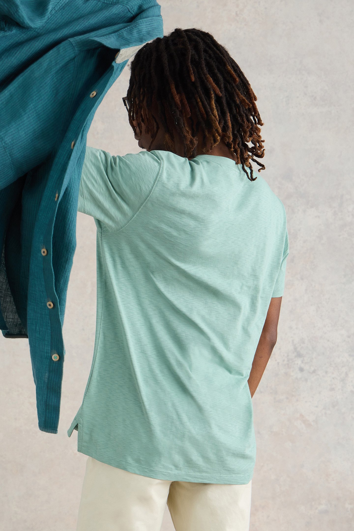 SHARK POCKET GRAPHIC TEE MINT GREEN 6