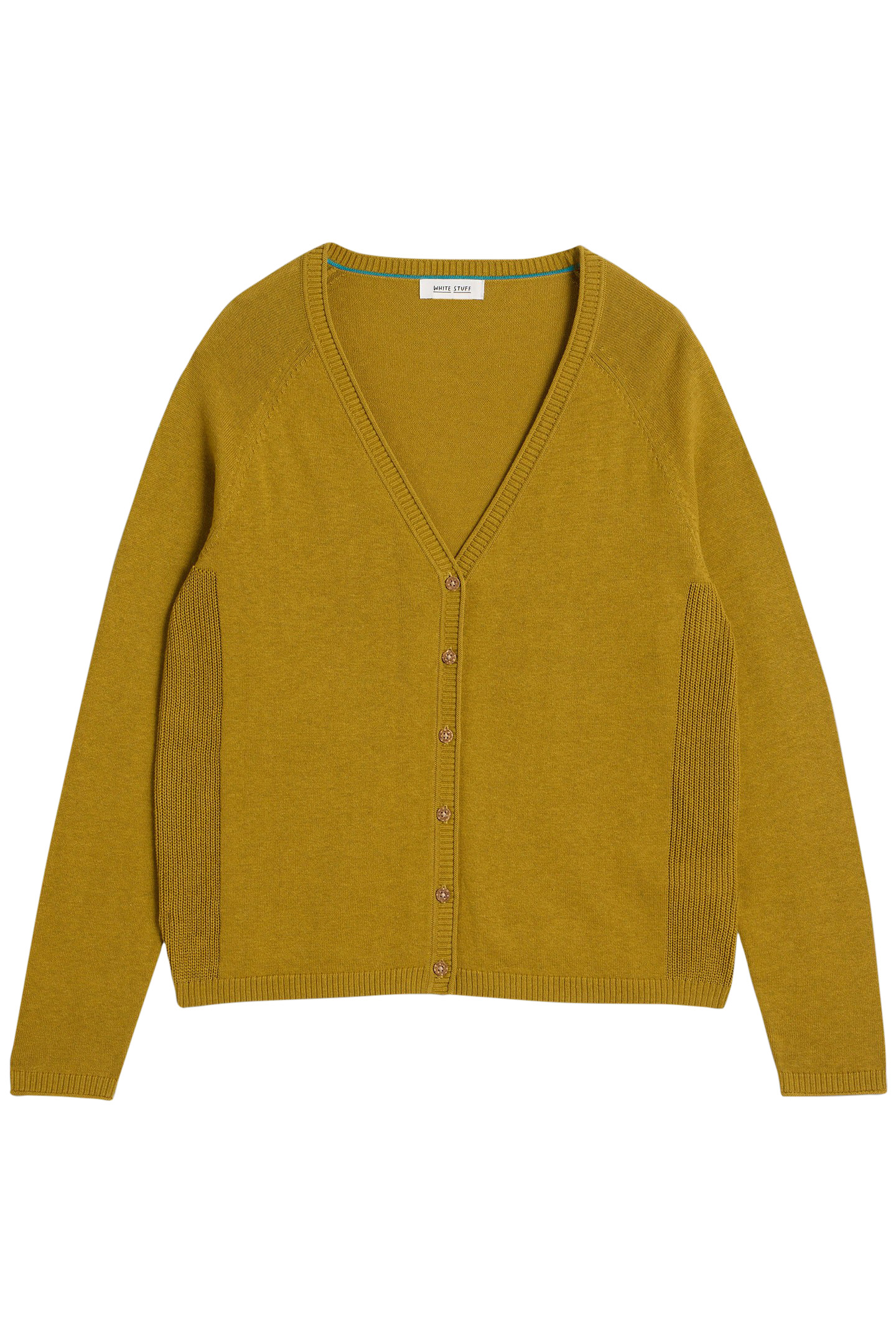 LUNA V NECK CARDI MID CHARTREUSE 4