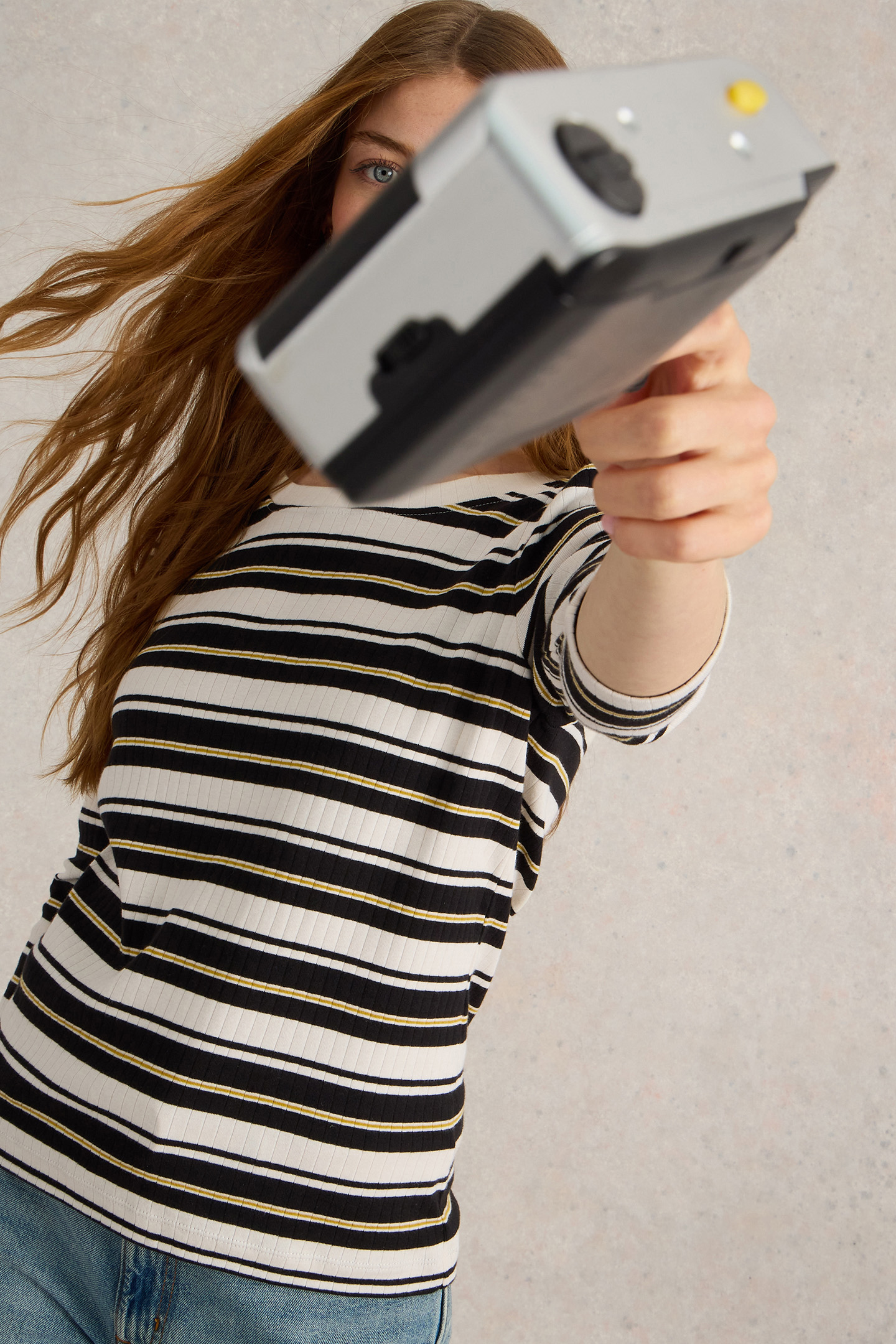 PUFF SLEEVE TEE BLACK MULTI 4