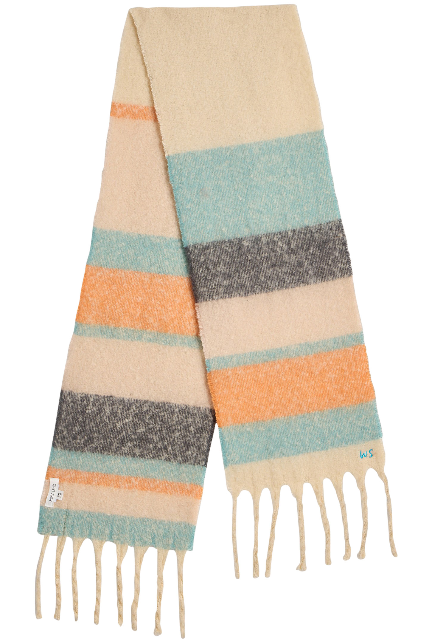 SHELLY SKINNY SCARF NATURAL MULTI 2
