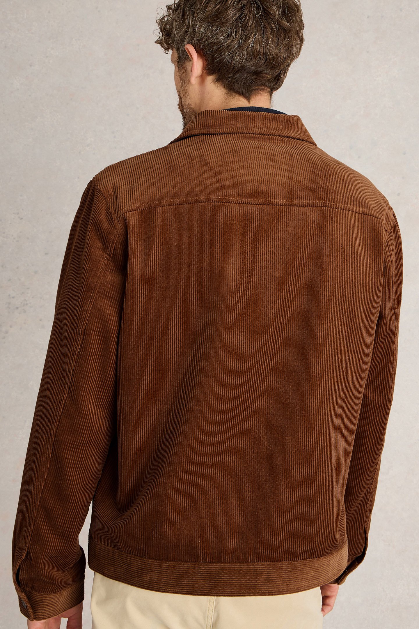 CORD JACKET MID TAN 2