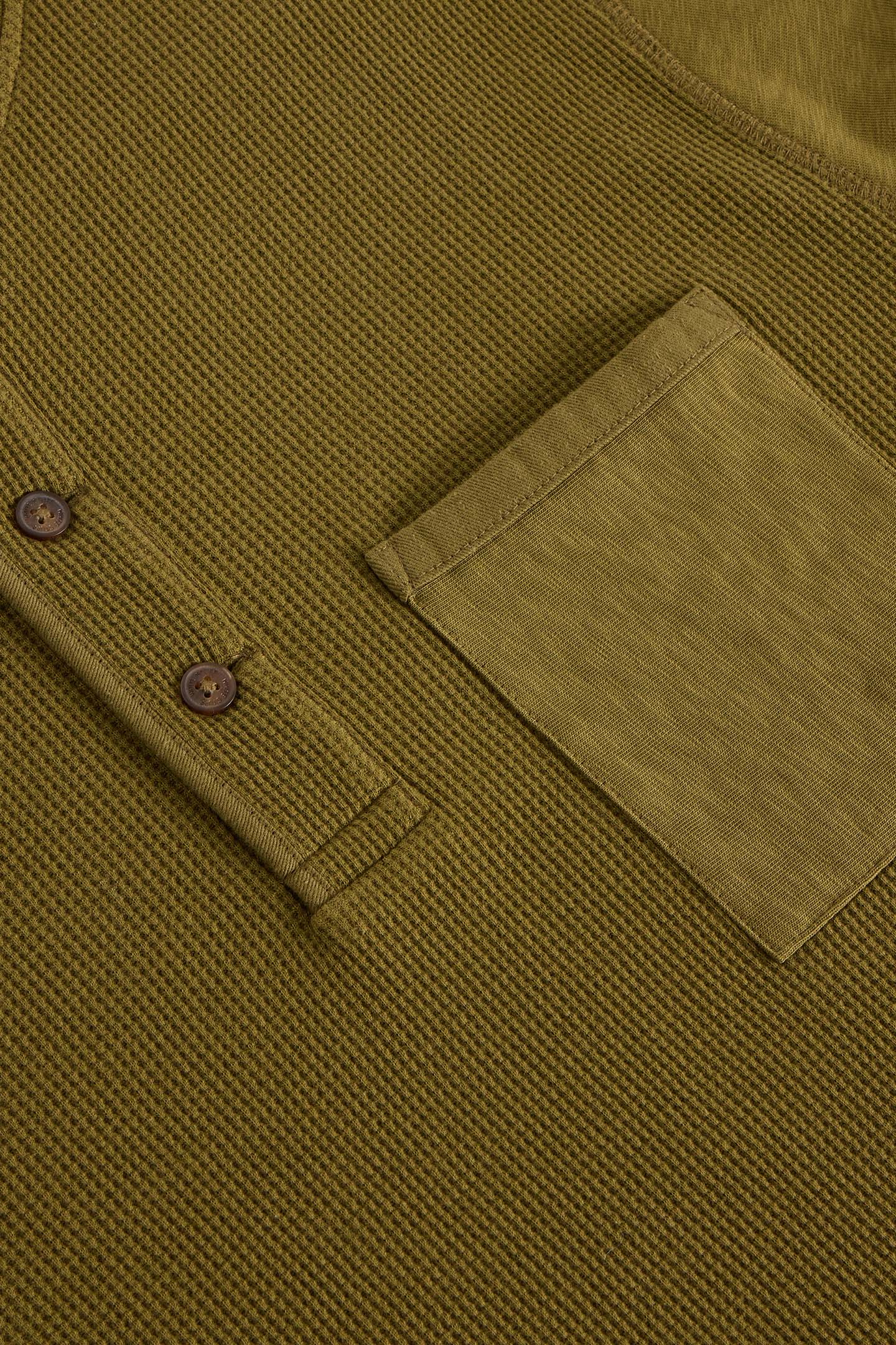 ANDOVER LS HENLEY KHAKI GREEN 6