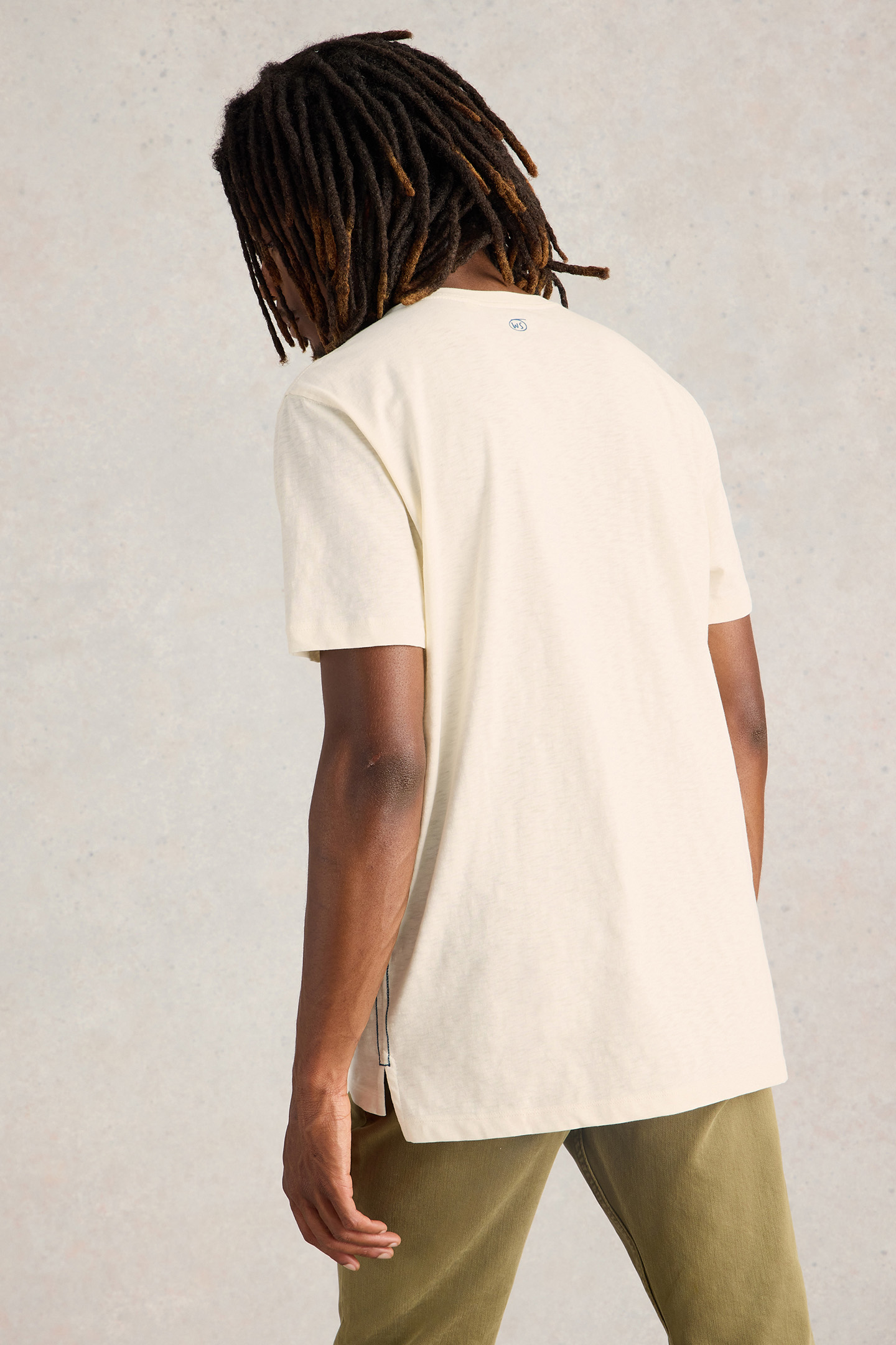 FISH FLOCK GRAPHIC TEE WHITE PRINT 2