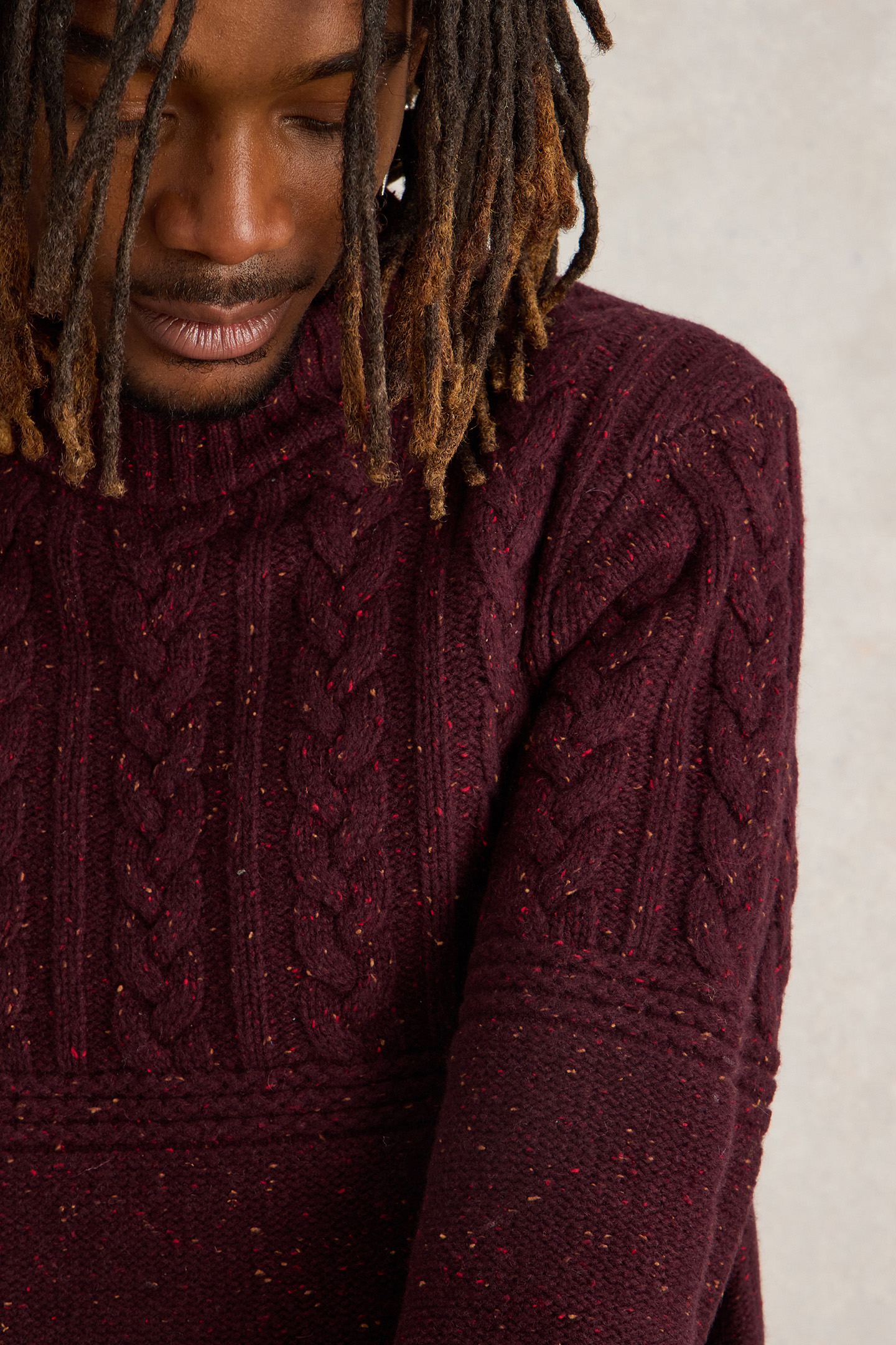 BERKLEY CREW NECK JUMPER PLUM MULTI 5