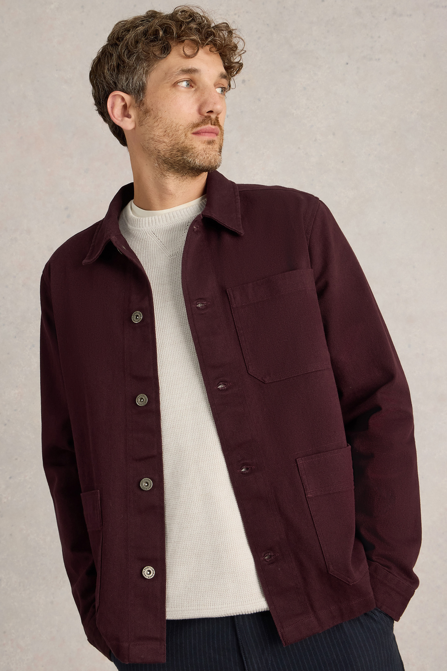 KYNMAN WORKWEAR JACKET DARK PLUM 3