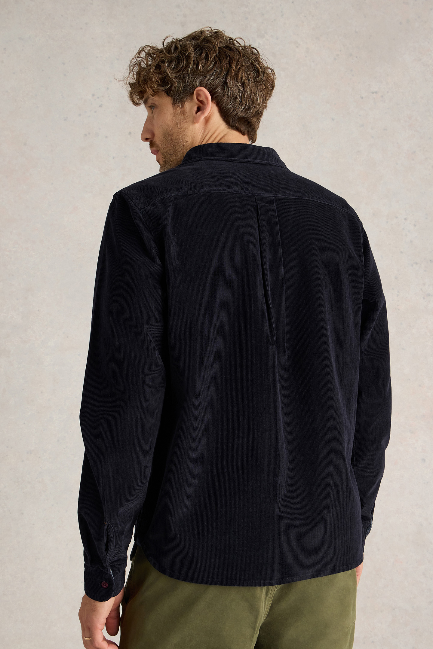GRIFFIN CORD SHIRT DARK NAVY 2