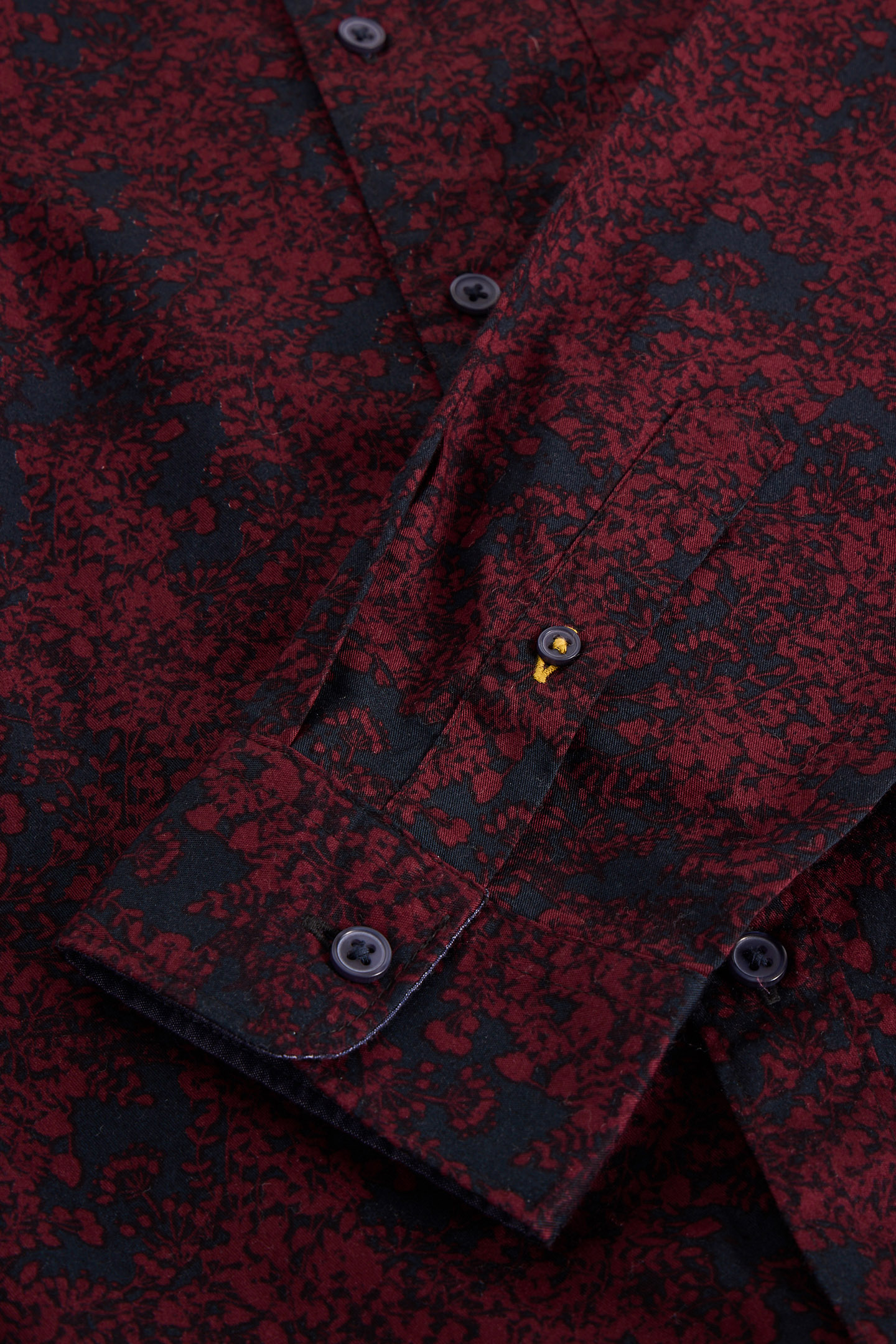 FLORAL WREATH PRINTED SHIRT PLUM PRINT 6