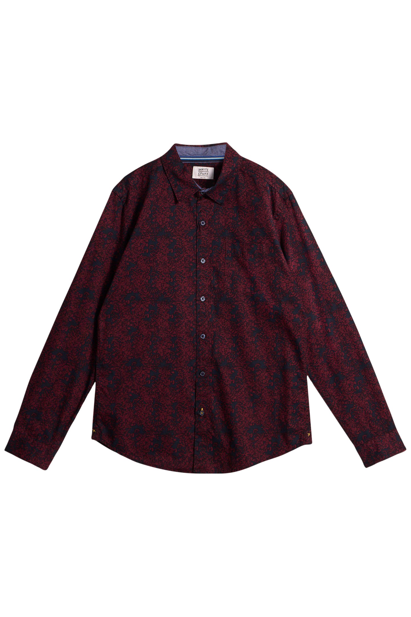 FLORAL WREATH PRINTED SHIRT PLUM PRINT 3