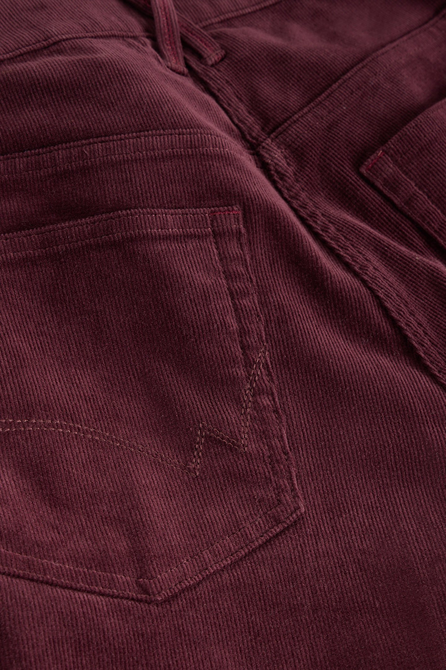 BROOKE STRAIGHT CORD TROUSER MID PLUM 6