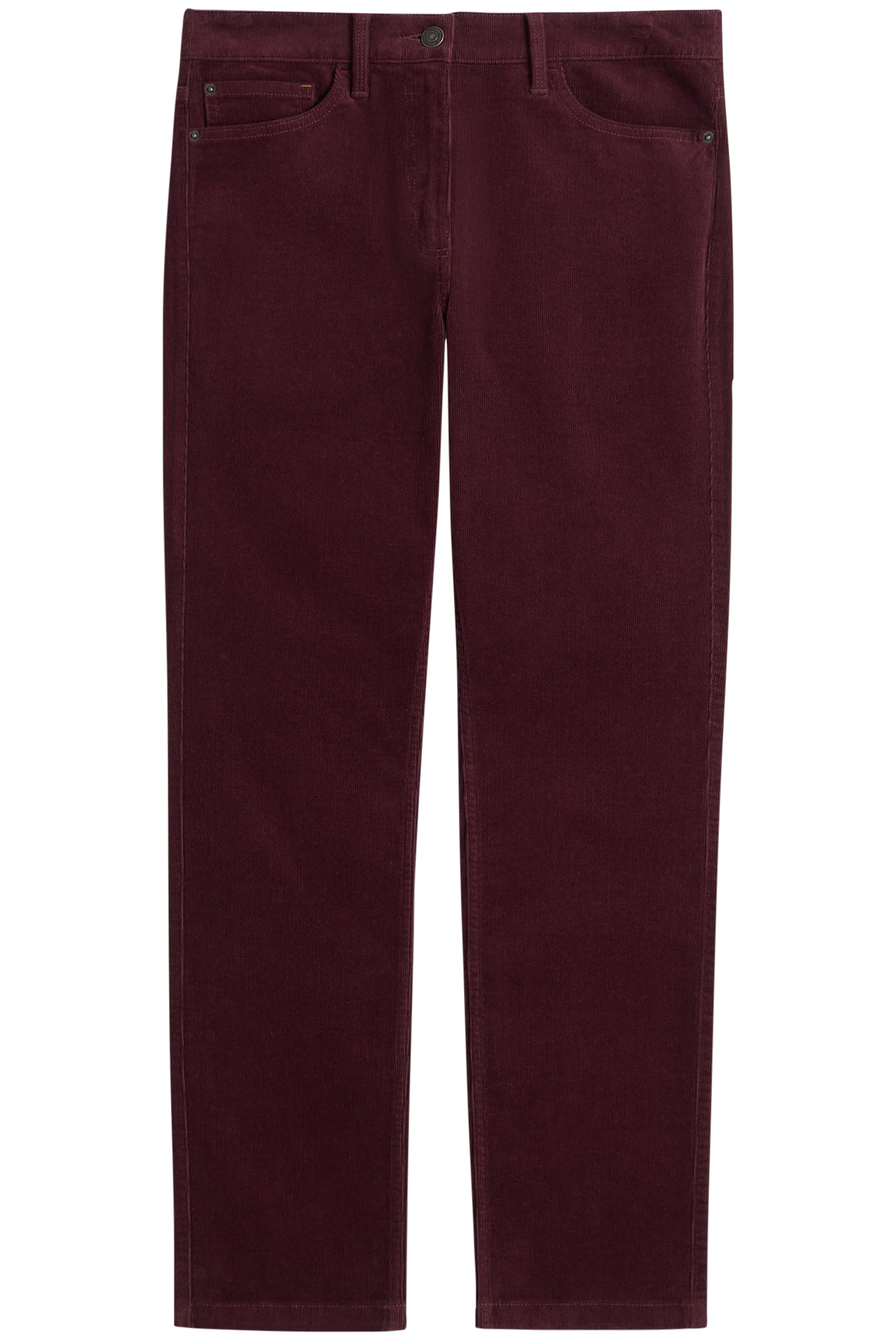BROOKE STRAIGHT CORD TROUSER MID PLUM 3