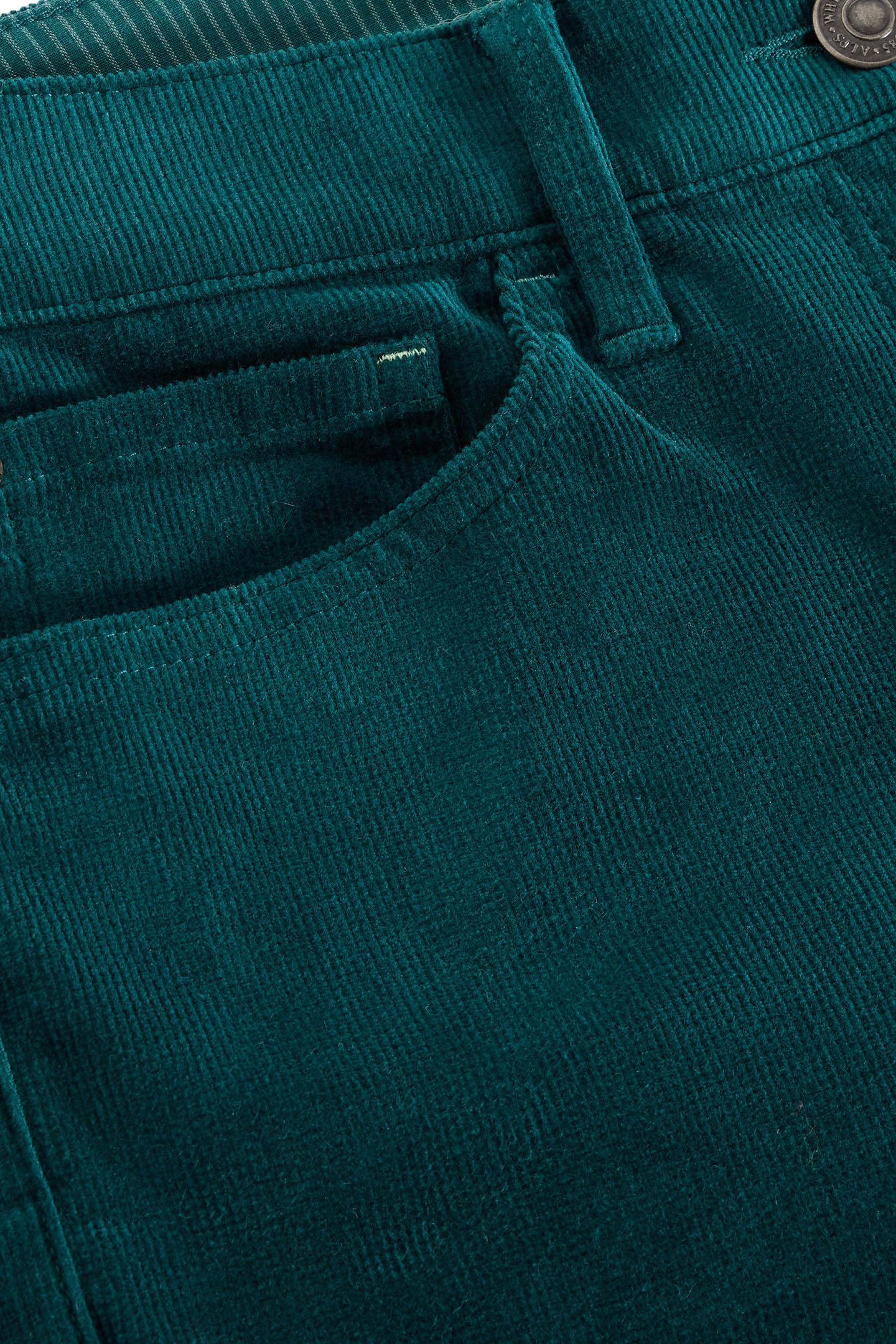 BROOKE STRAIGHT CORD TROUSER DARK GREEN 6