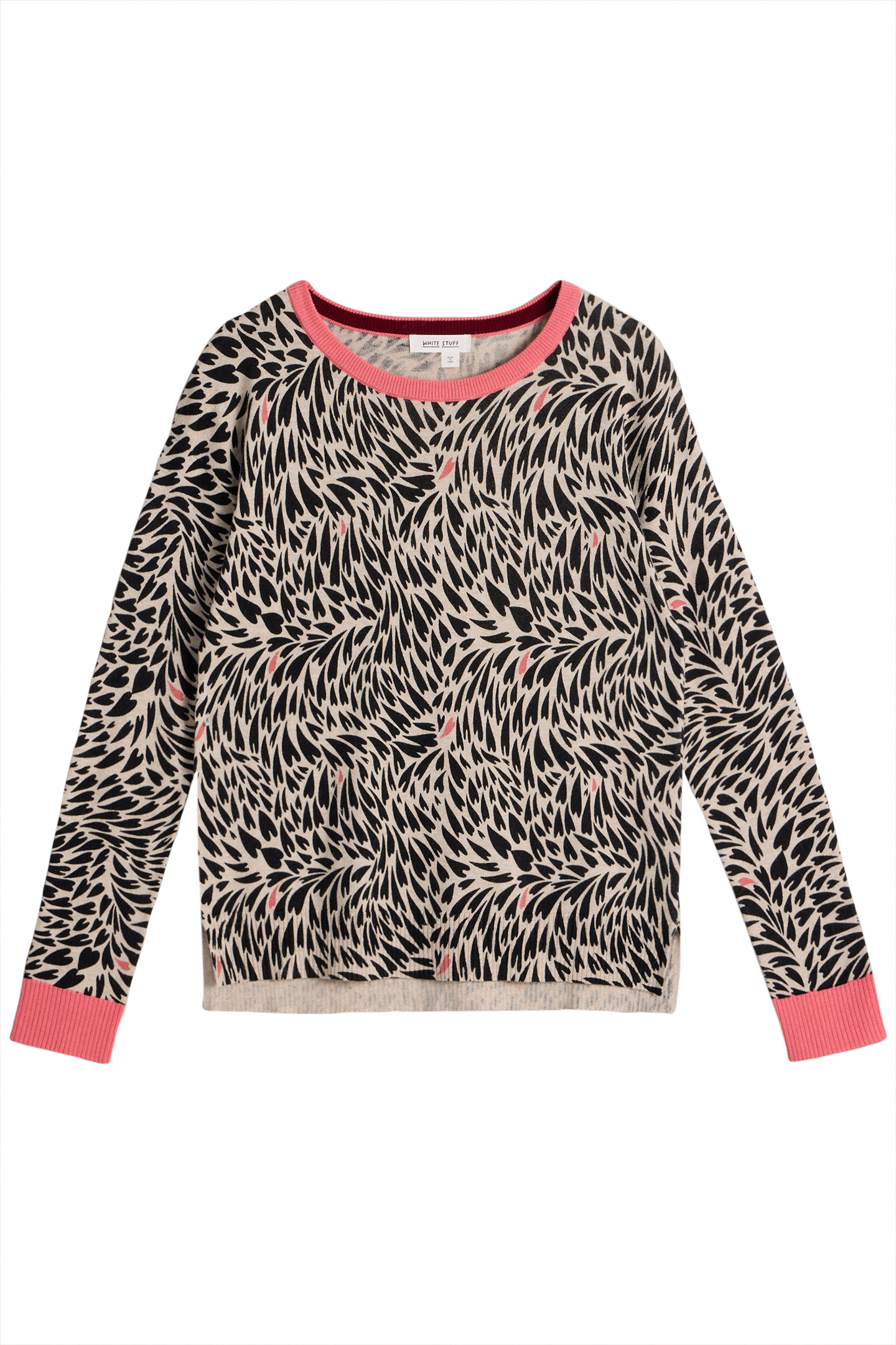 CITY LEO HEART JUMPER NATURAL MULTI 3