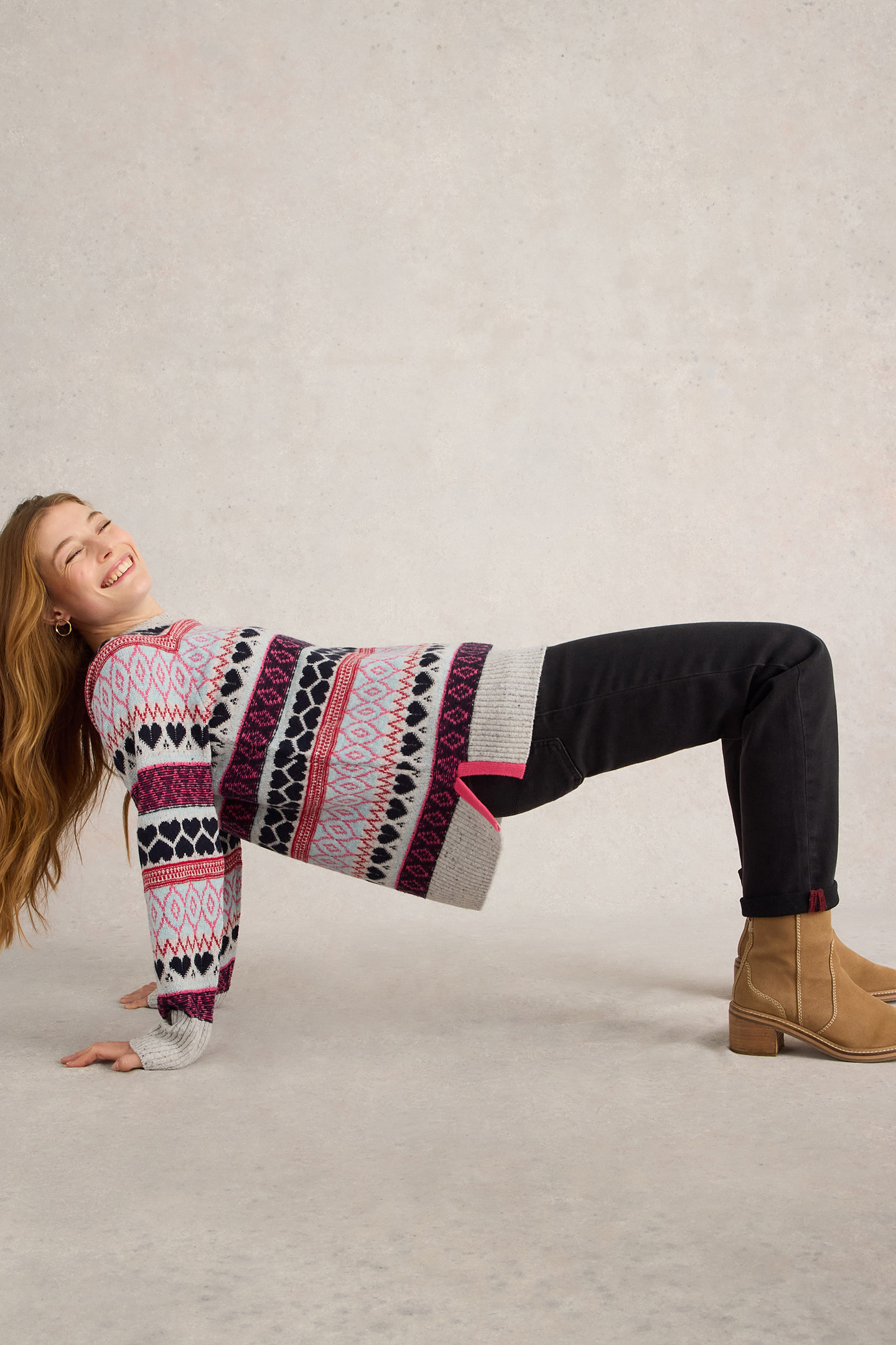 GABBY LONGLINE FAIRILE GREY MULTI 4