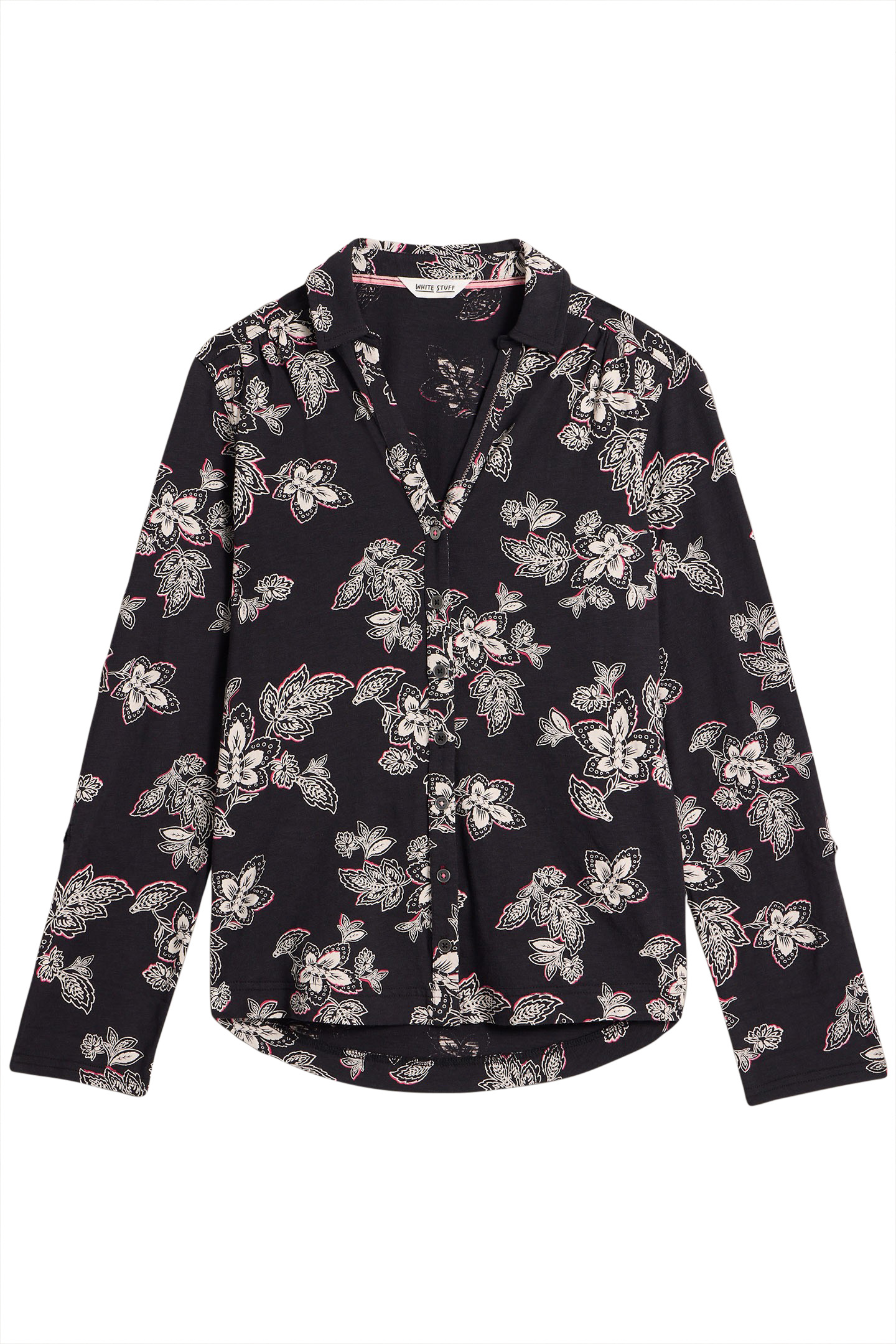 ANNIE JERSEY SHIRT BLACK MULTI 4