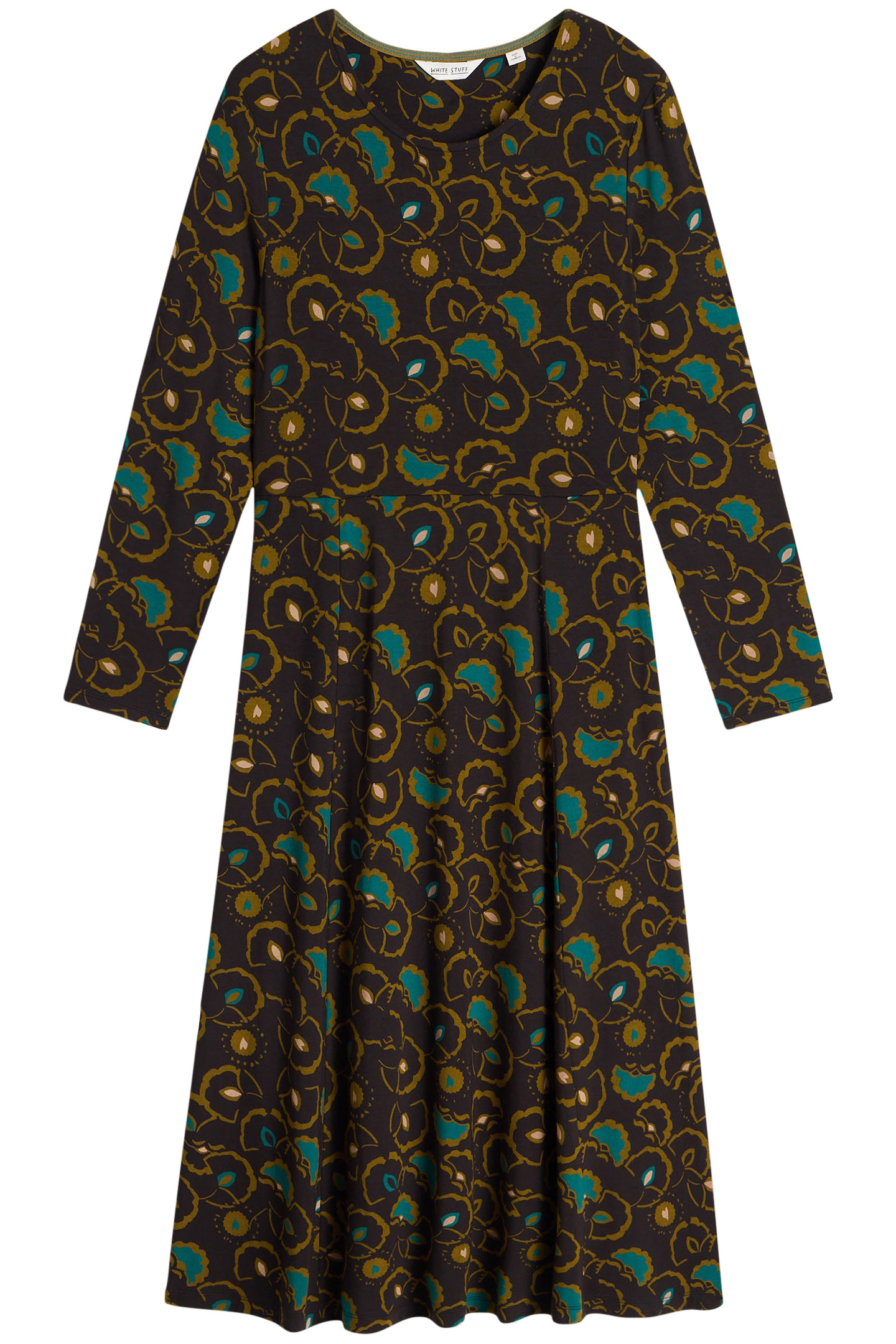 MADELINE JERSEY DRESS BLACK MULTI 3