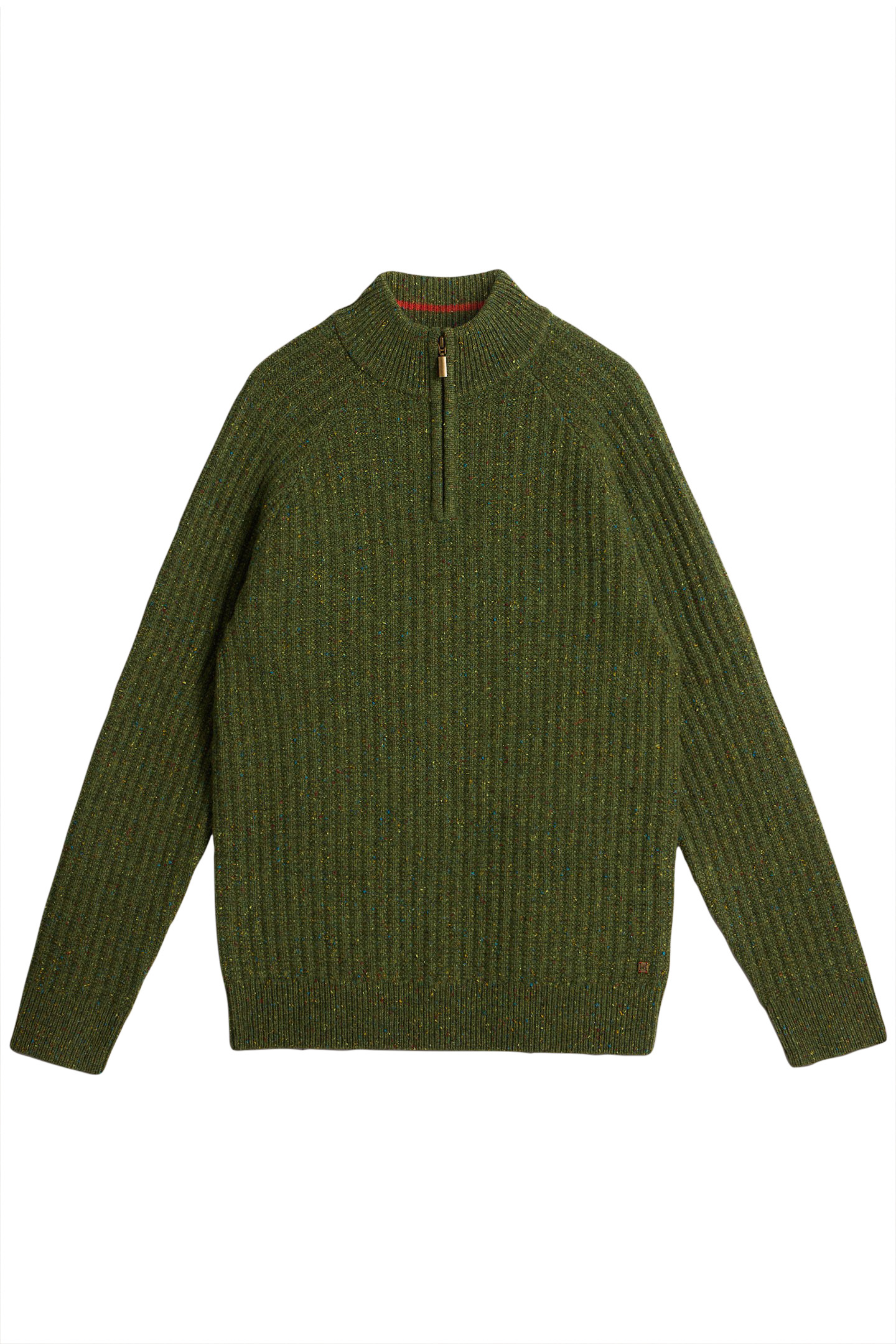 CHUNKY FUNNEL NECK JUMPER GREEN MULTI 3
