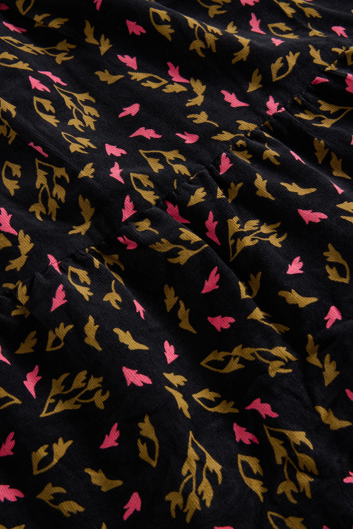 JENNA CORD TIERED SKIRT BLACK PRINT 6