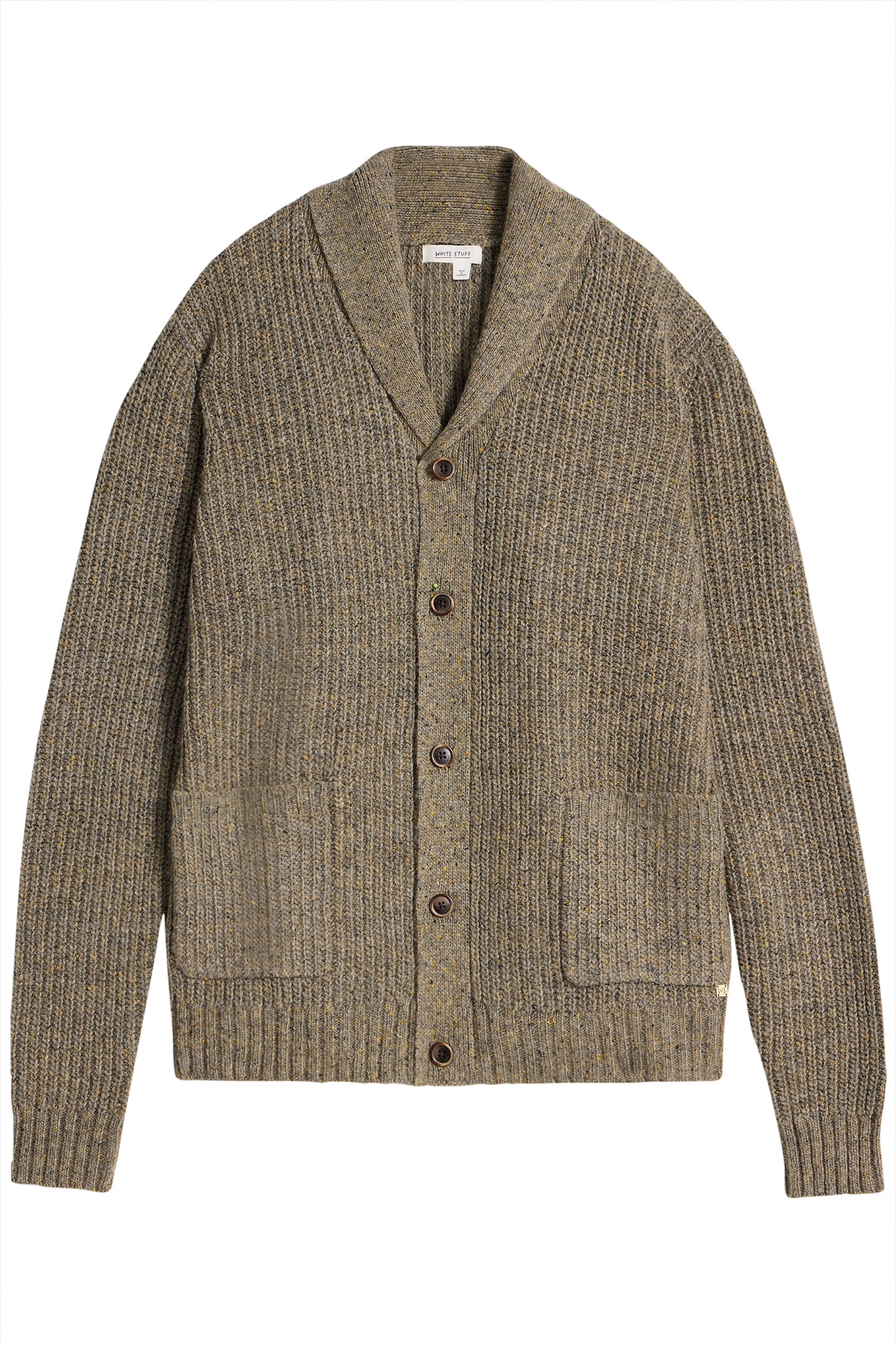 SHAWL NECK NEP CARDIGAN NATURAL MULTI 3