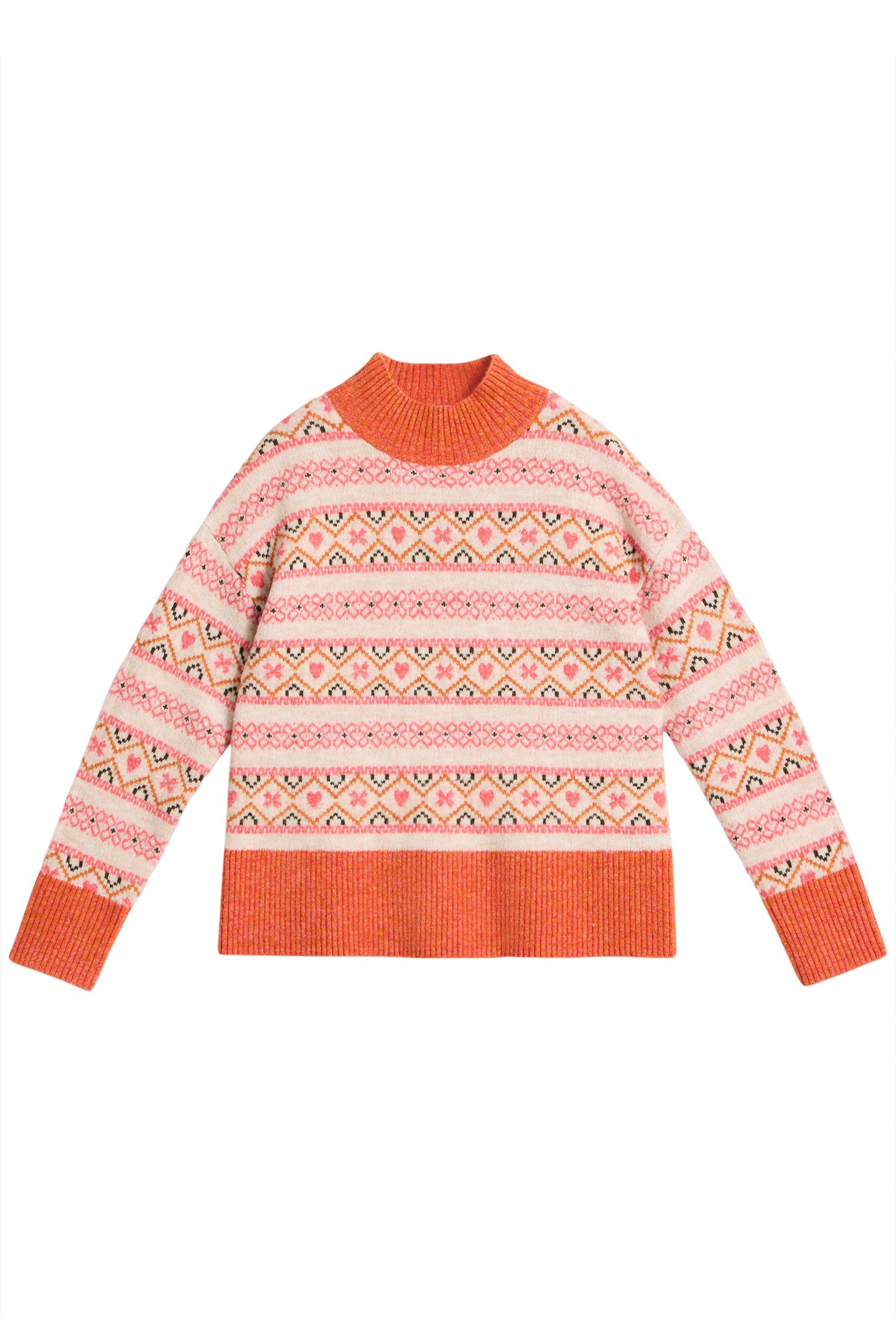 SCANDI TWIST FAIRISLE JUMPER NATURAL MULTI 3