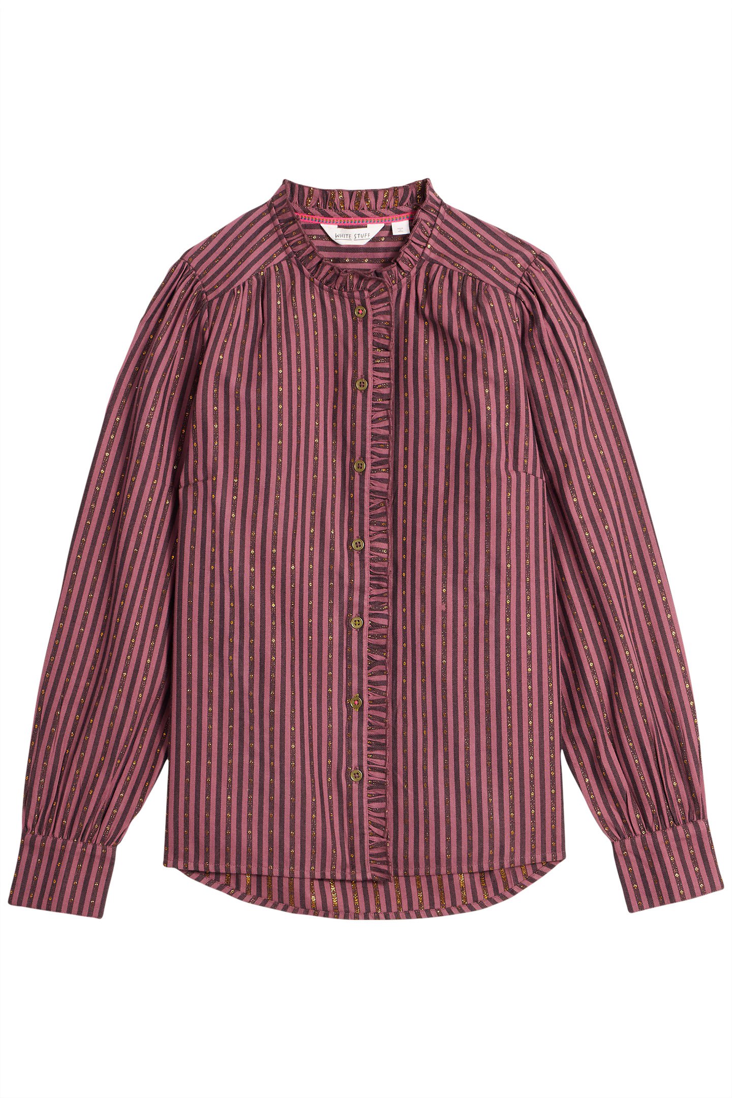 ASTER METALLIC STRIPE SHIRT PLUM MULTI 3