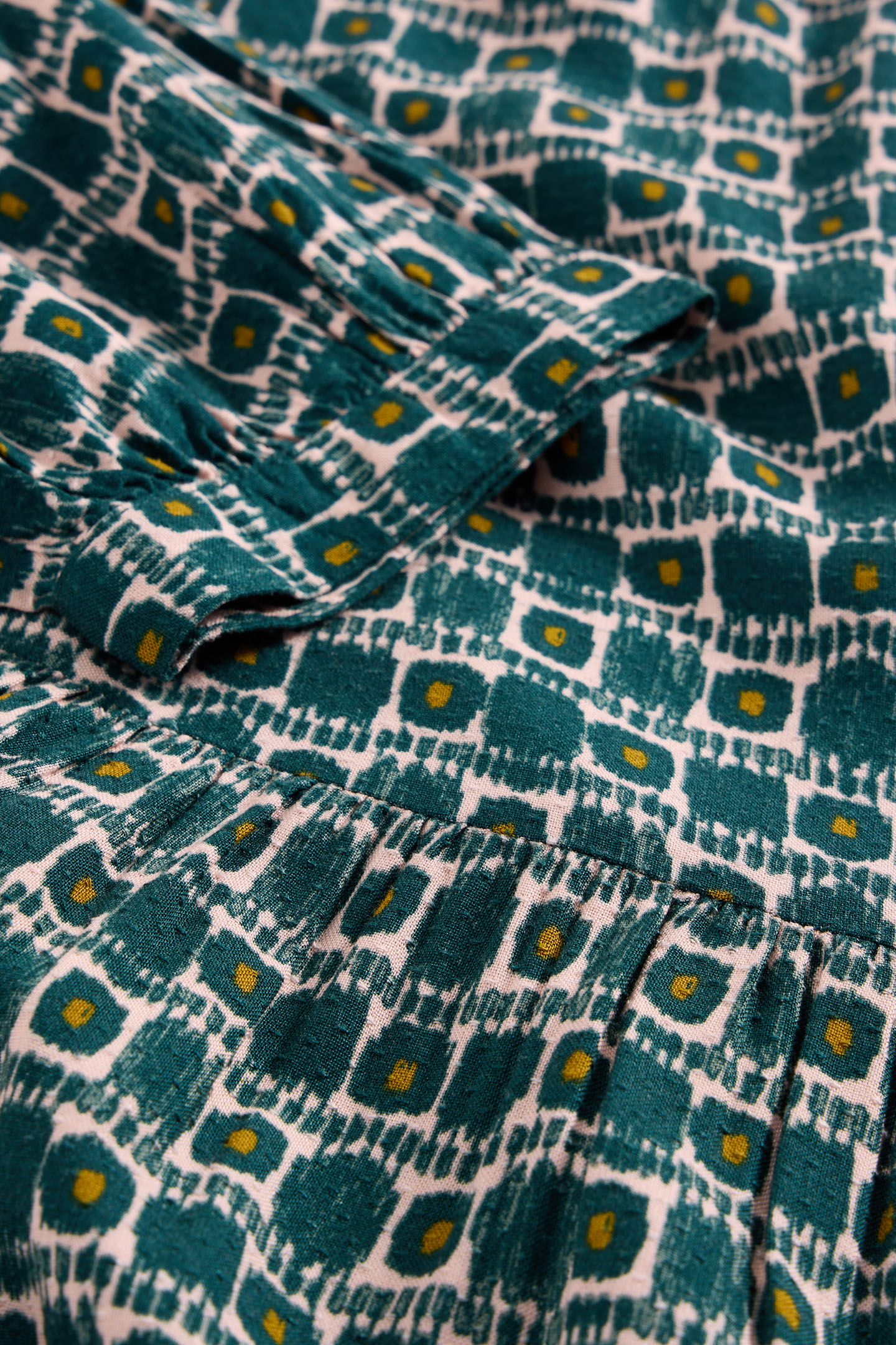 SOPHIA DRESS TEAL PRINT 6