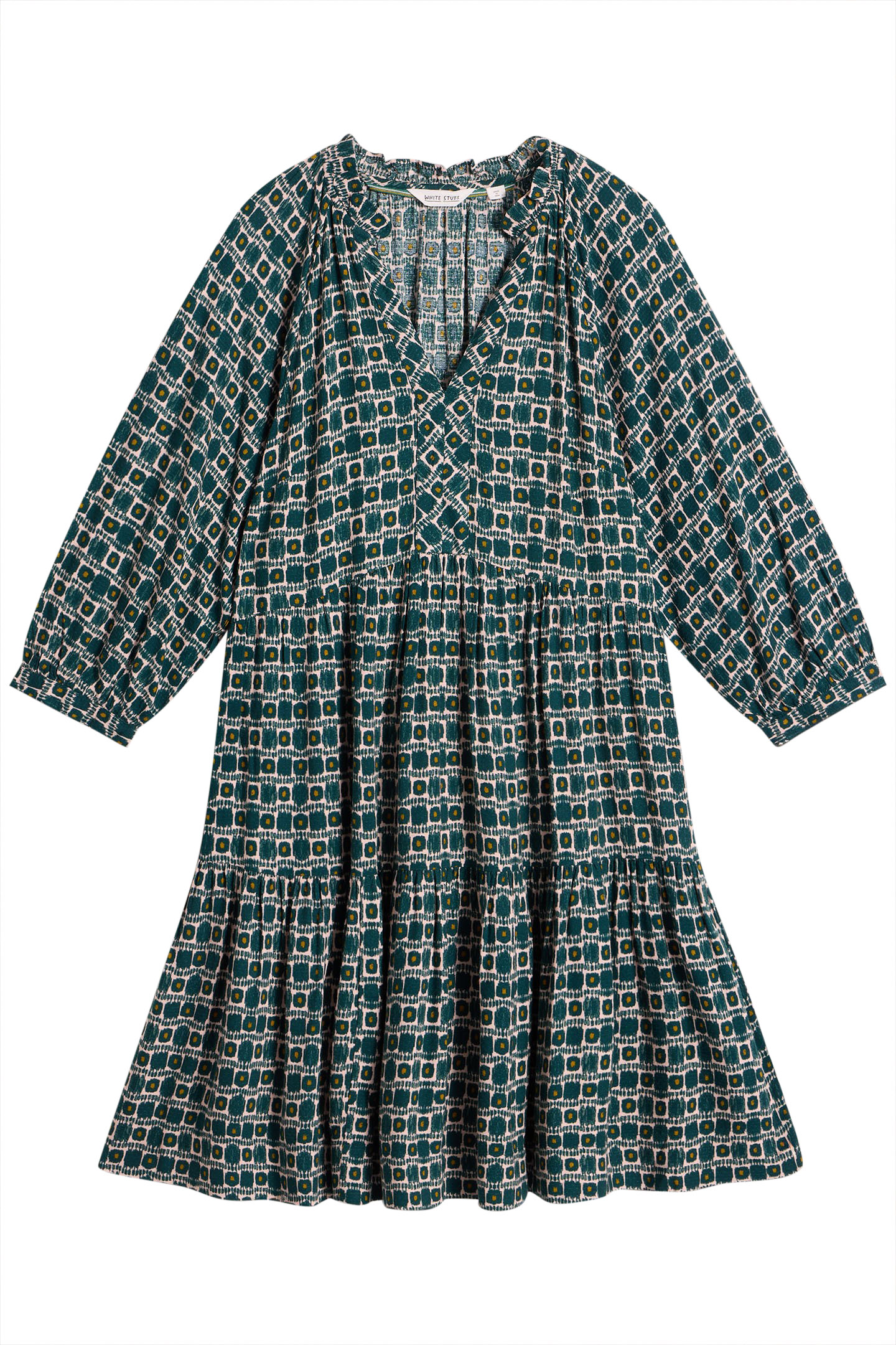 SOPHIA DRESS TEAL PRINT 3