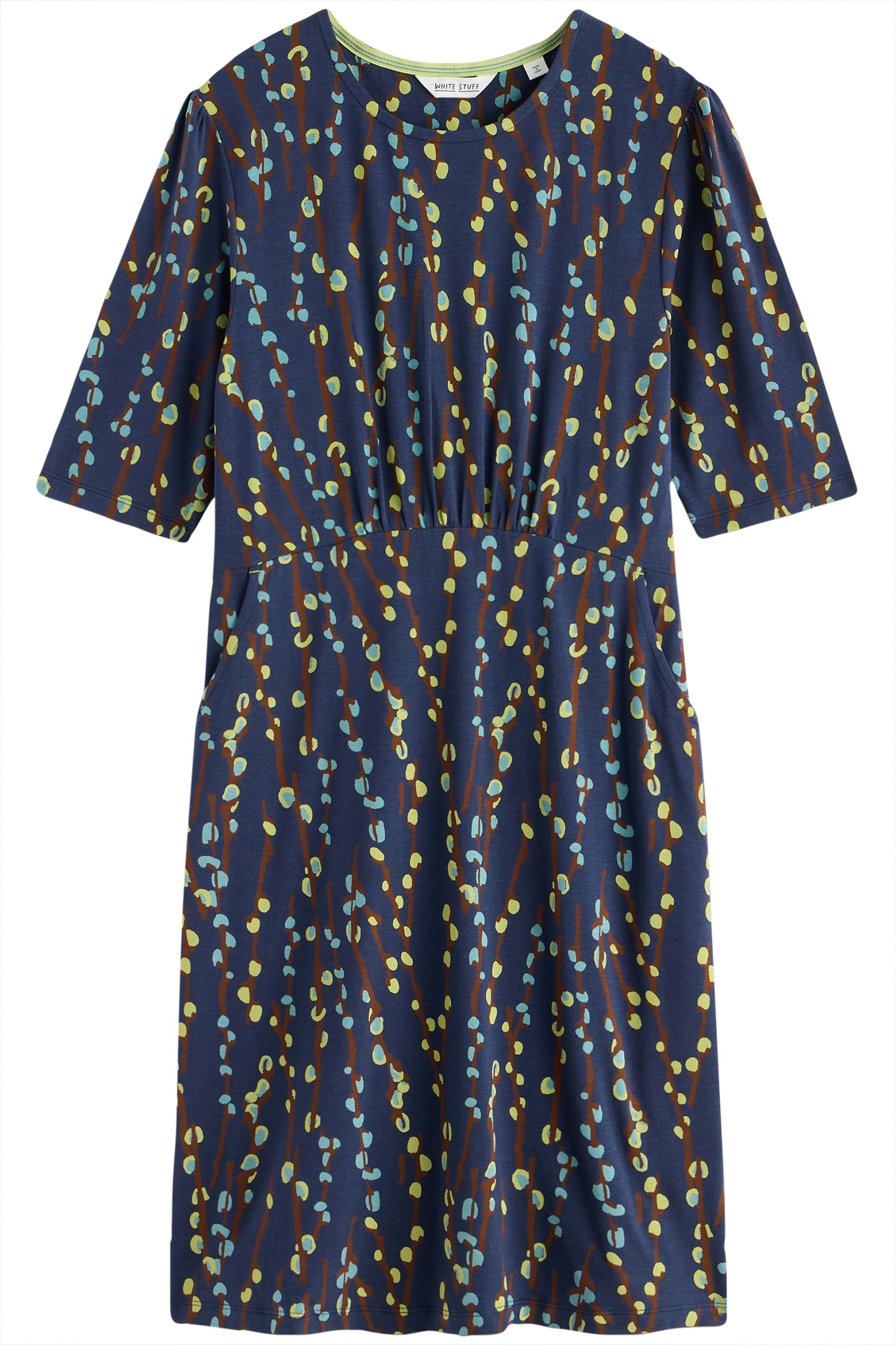 OLIVIA JERSEY DRESS NAVY PRINT 3