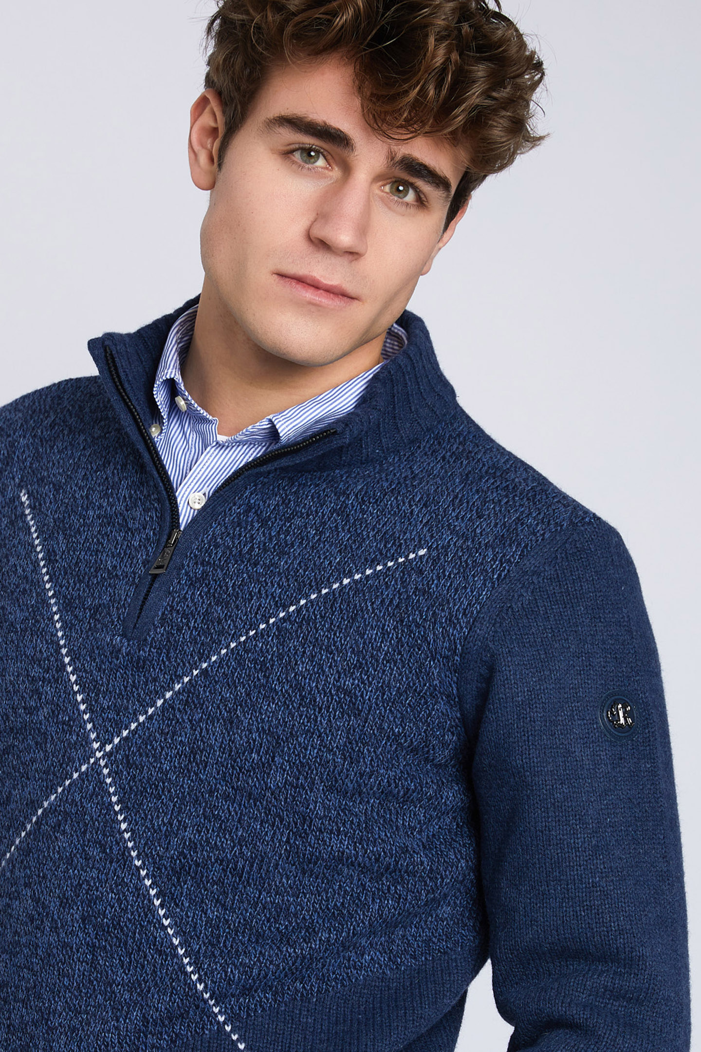 CUSTOM FIT MOCK NECK PULLOVER 7