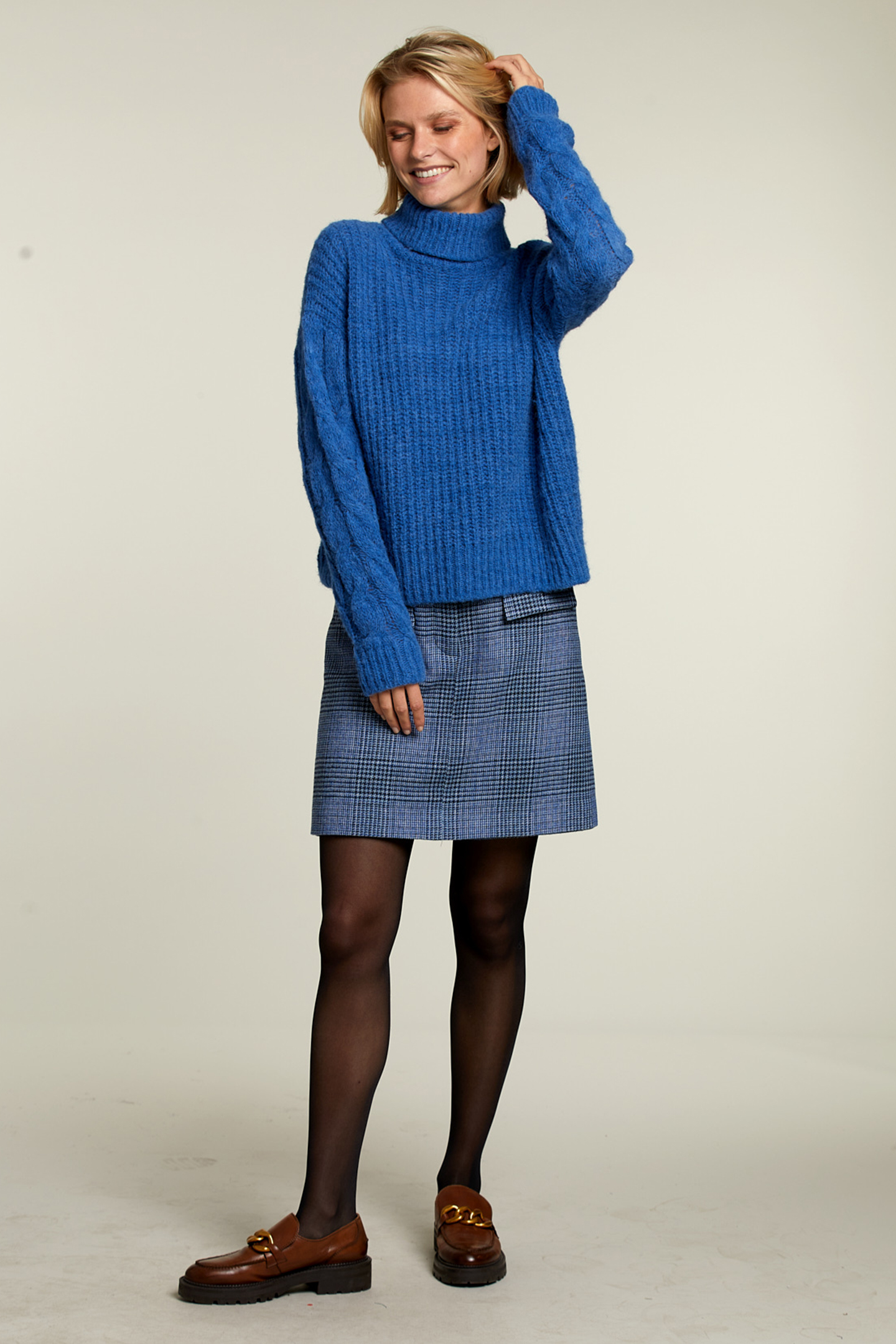 BLUE CHECKED SKORT 3