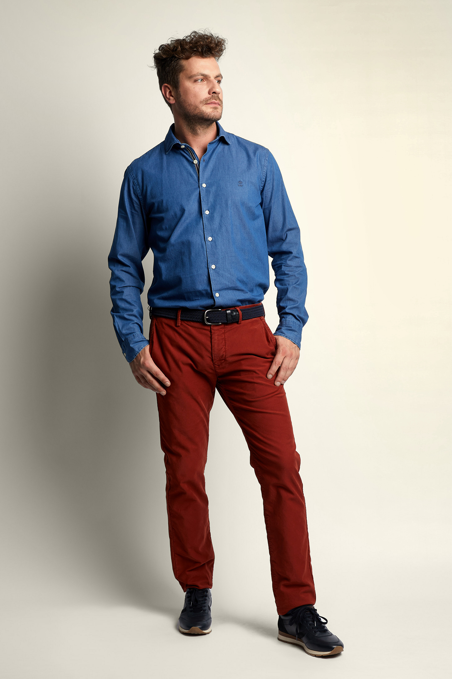 SLIM FIT DENIM SHIRT BLEACH 2