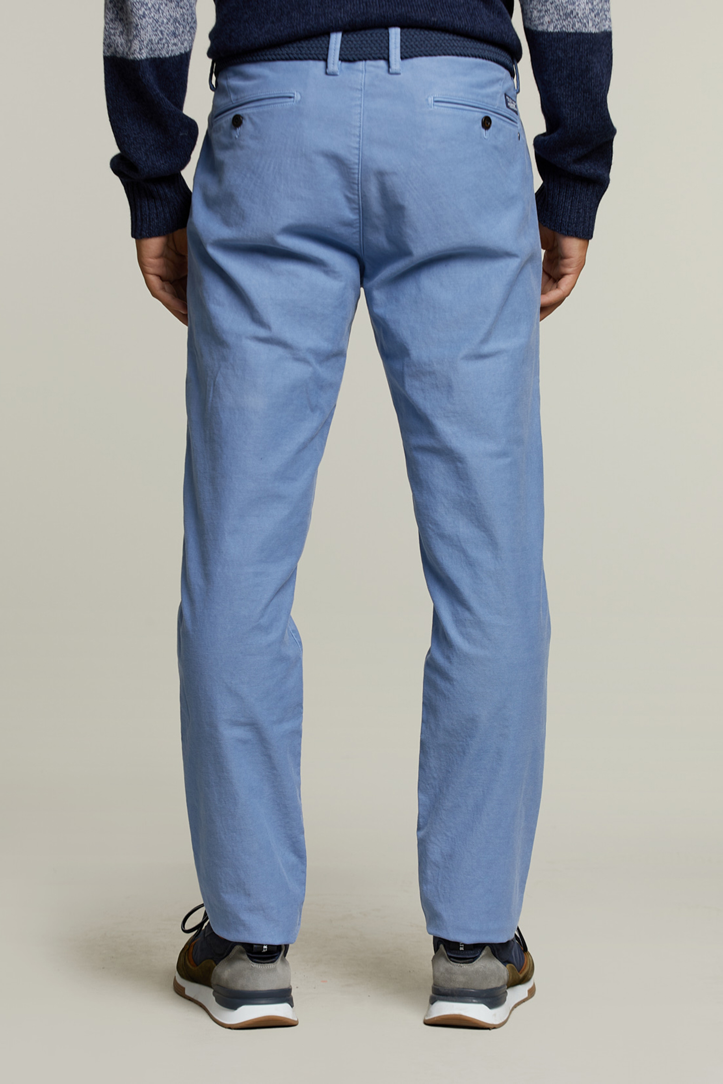 SLIM FIT COTTON CHINO BLUE JAY 2