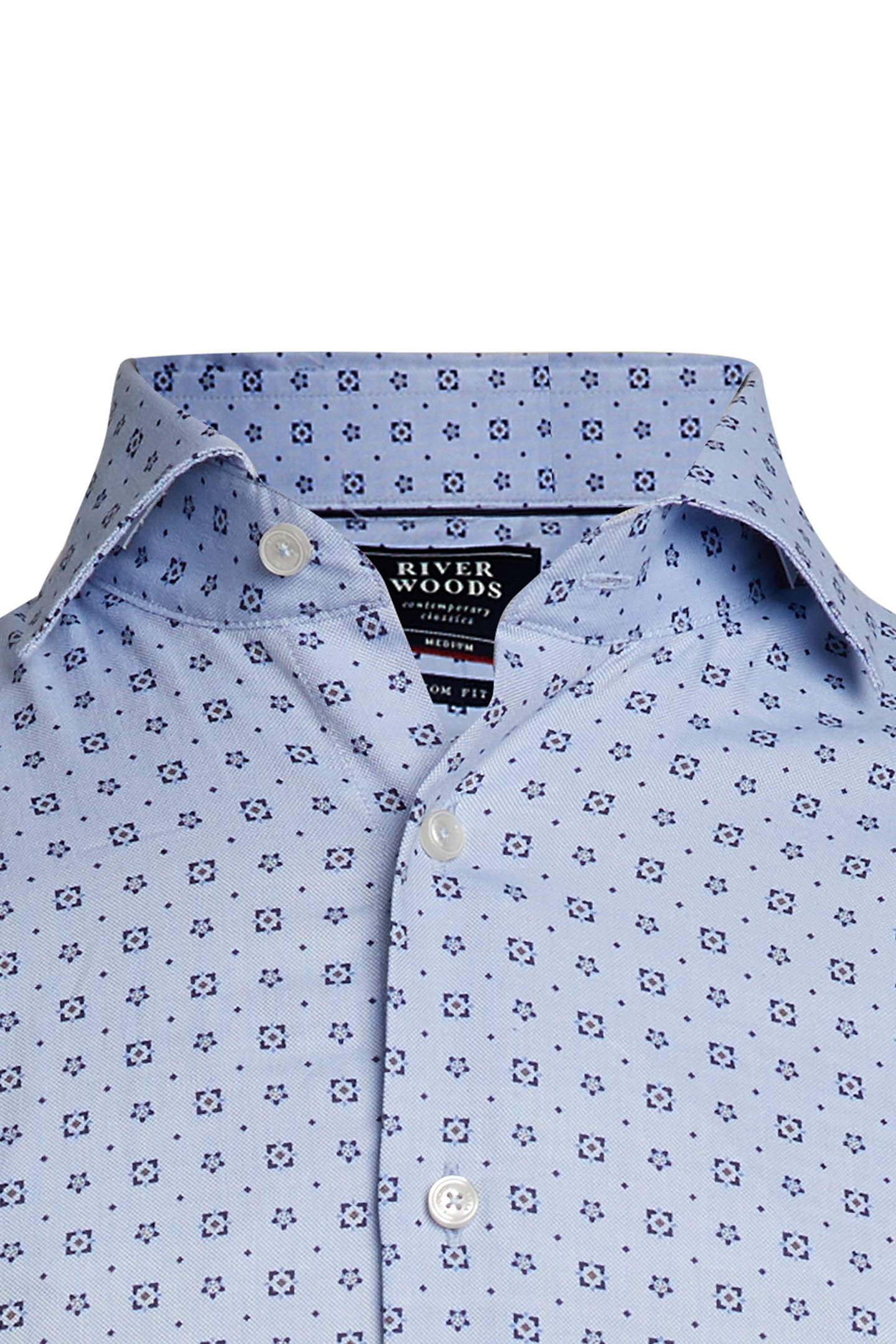 CUSTOM FIT FANTASY SHIRT BLUE 7