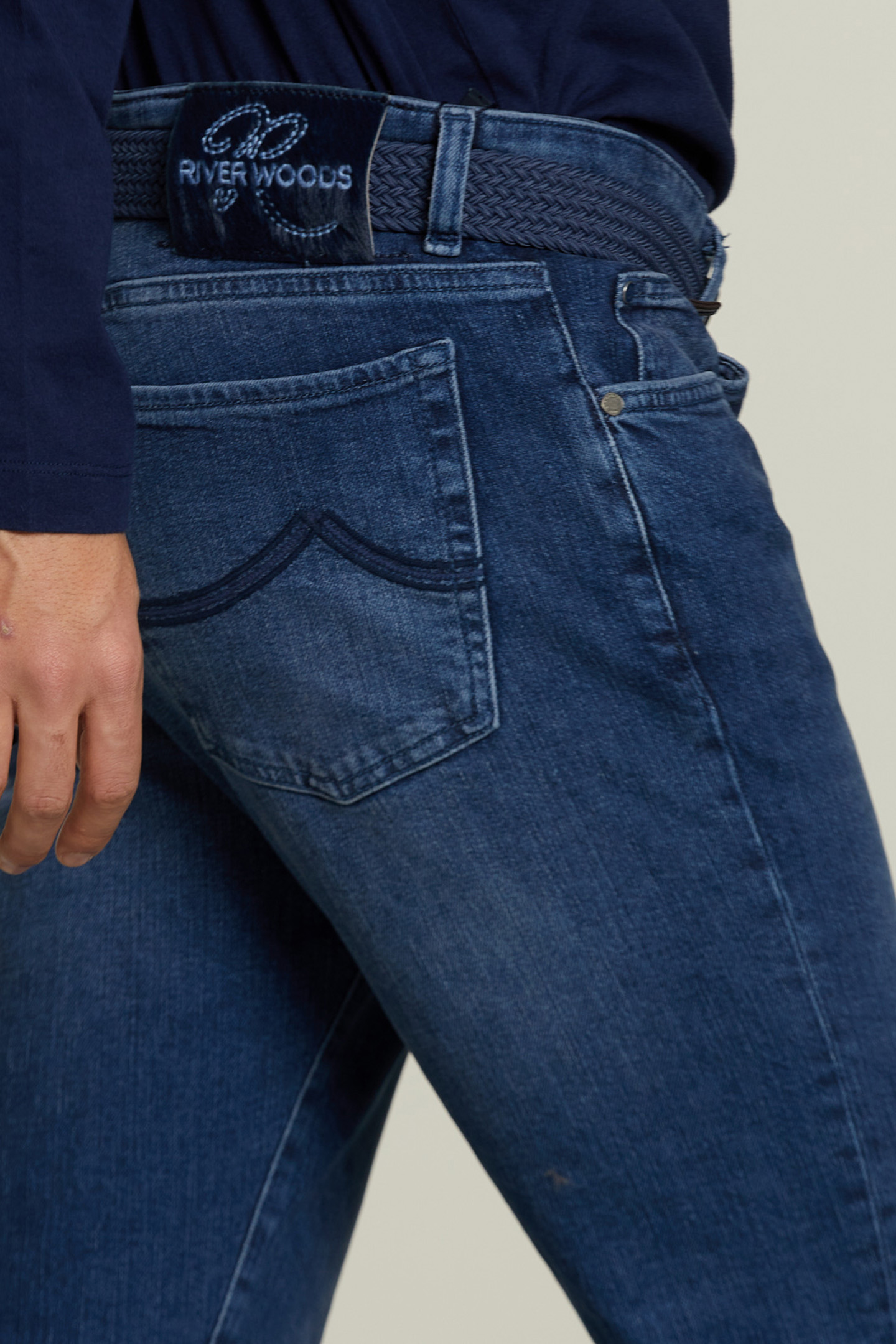 SLIM FIT 5-POCKET JEANS STONE 6