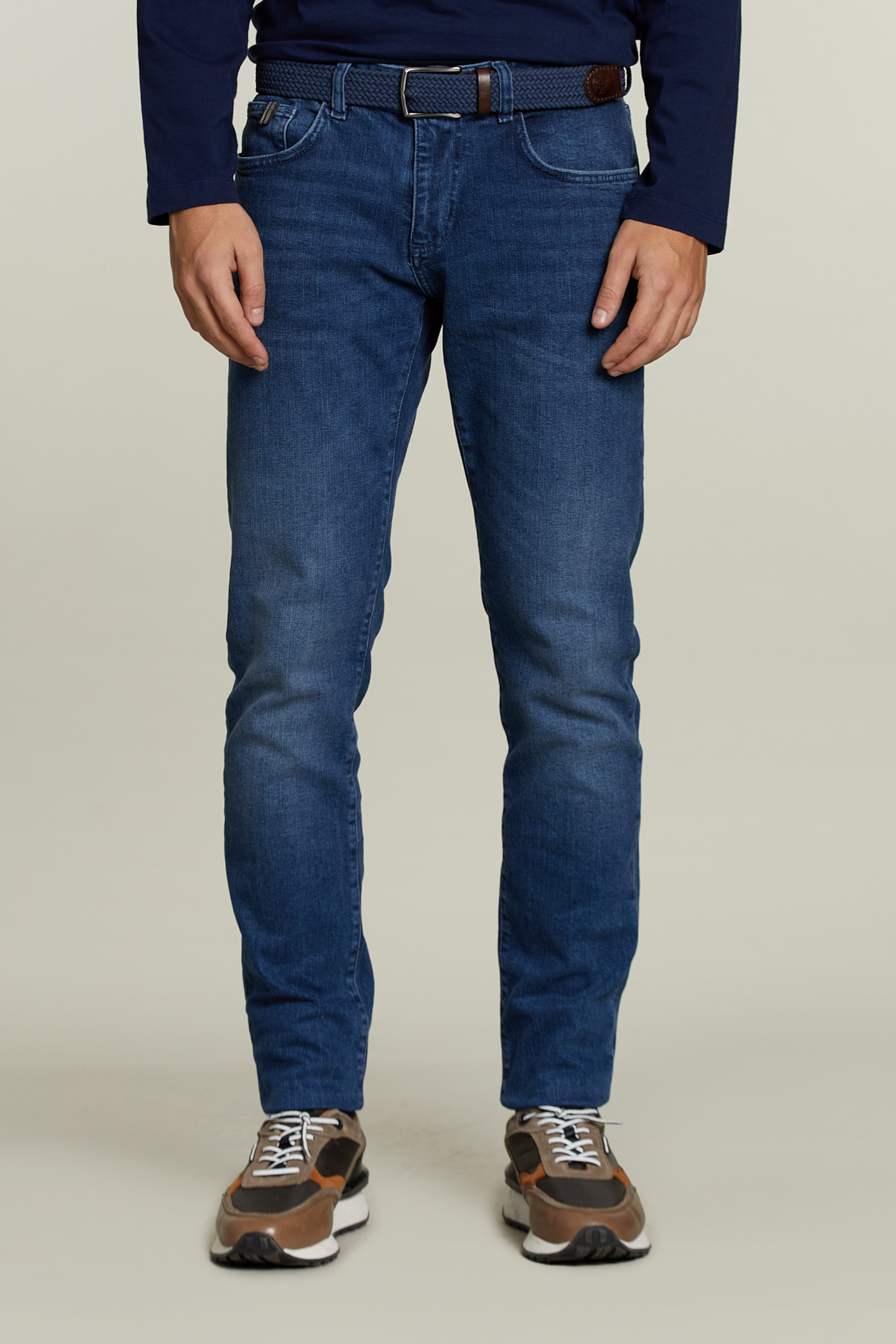 SLIM FIT 5-POCKET JEANS STONE 1