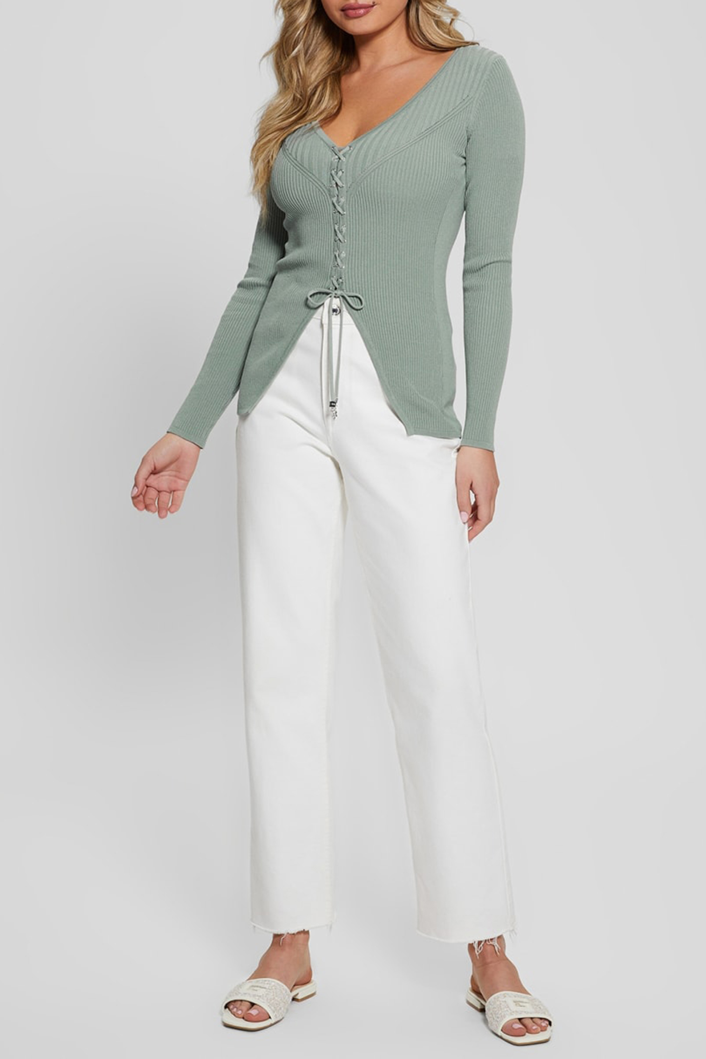 SELENE LS LACE-UP CA MALIBU SAGE 1