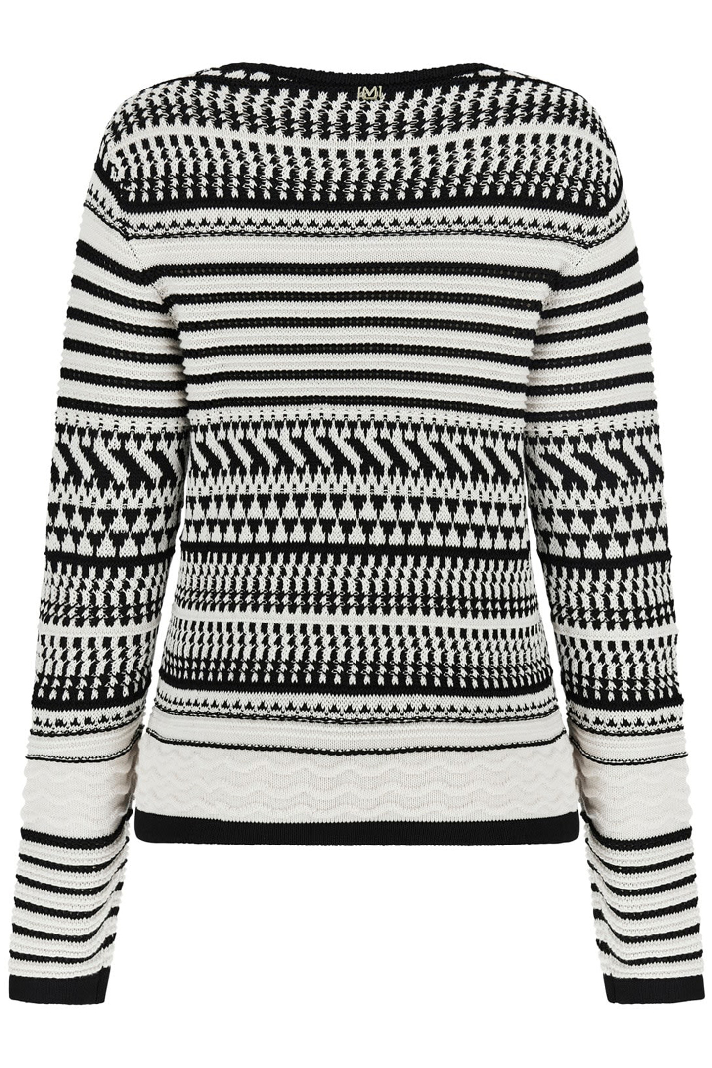 ARIANNA STITCHED CAR EGGSHELL AND BLACK 5