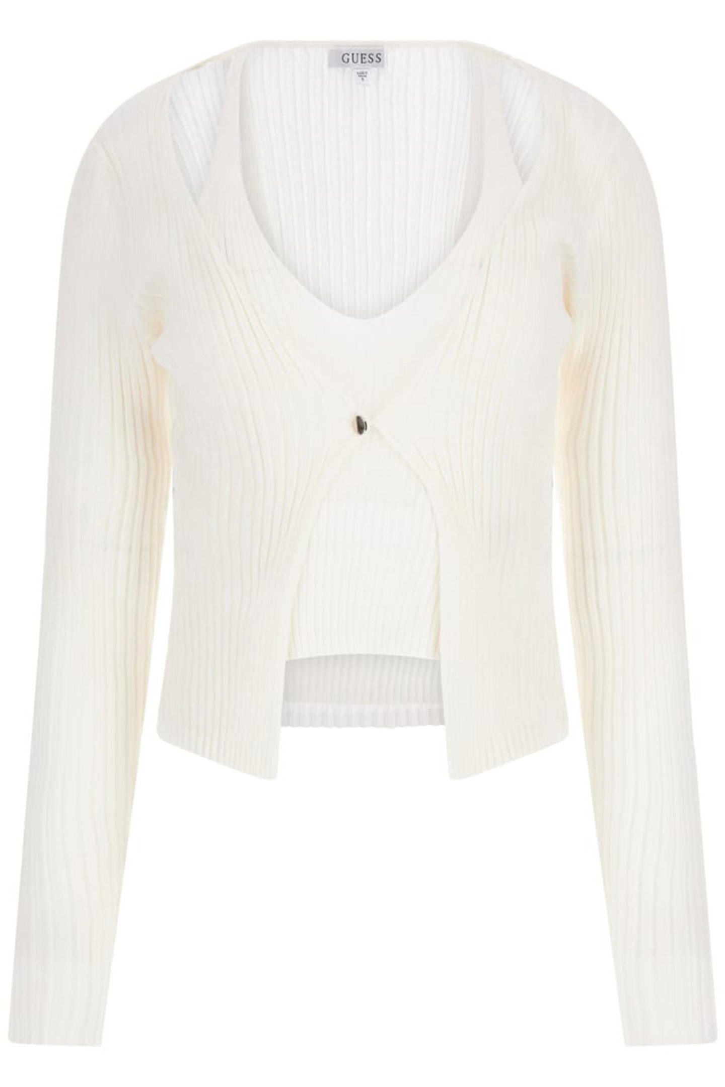 LS FAUX DBL LAYER RE DOVE WHITE 4