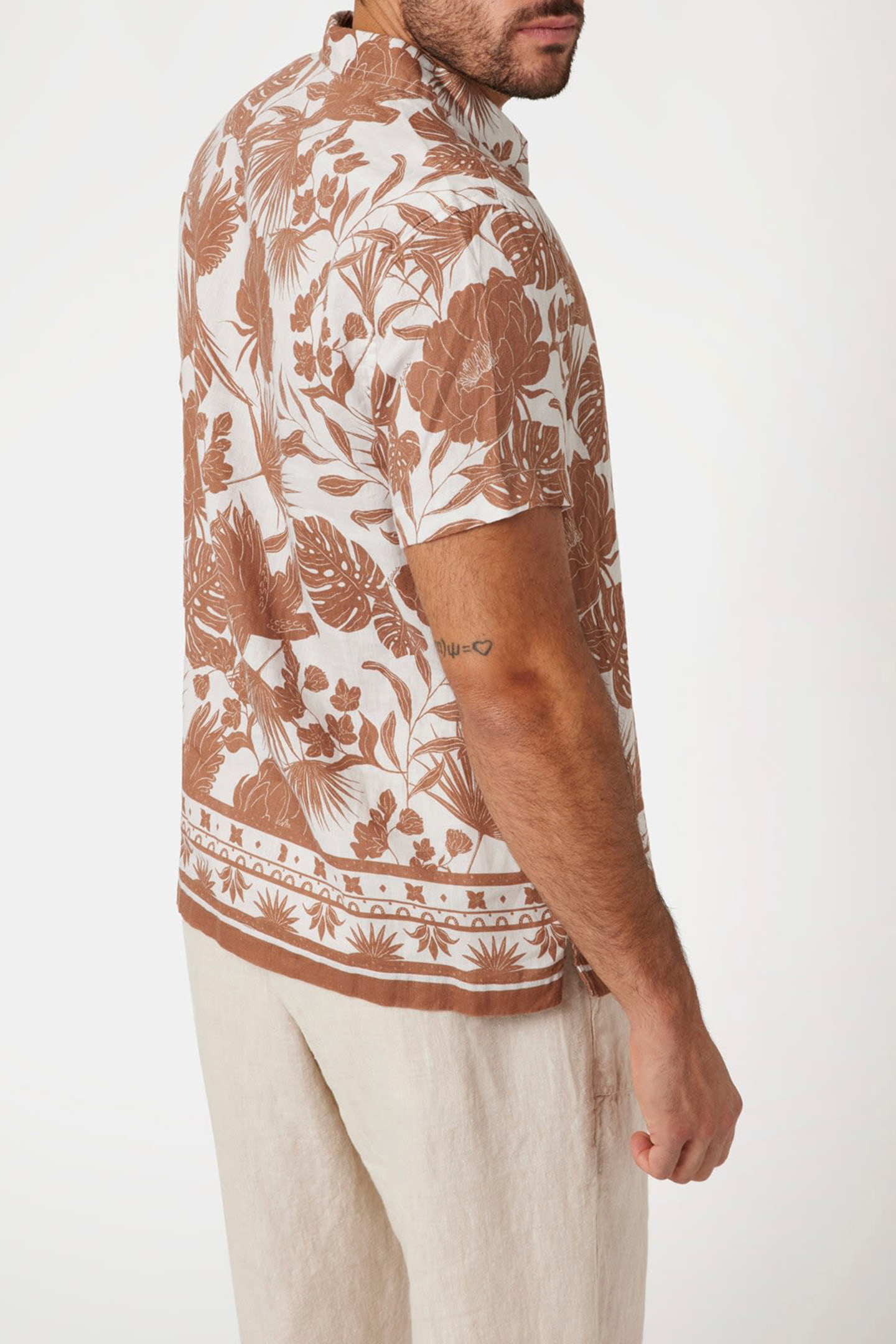 SS ISLAND LINEN BORD TROPICAL LINOCUT NUT 2