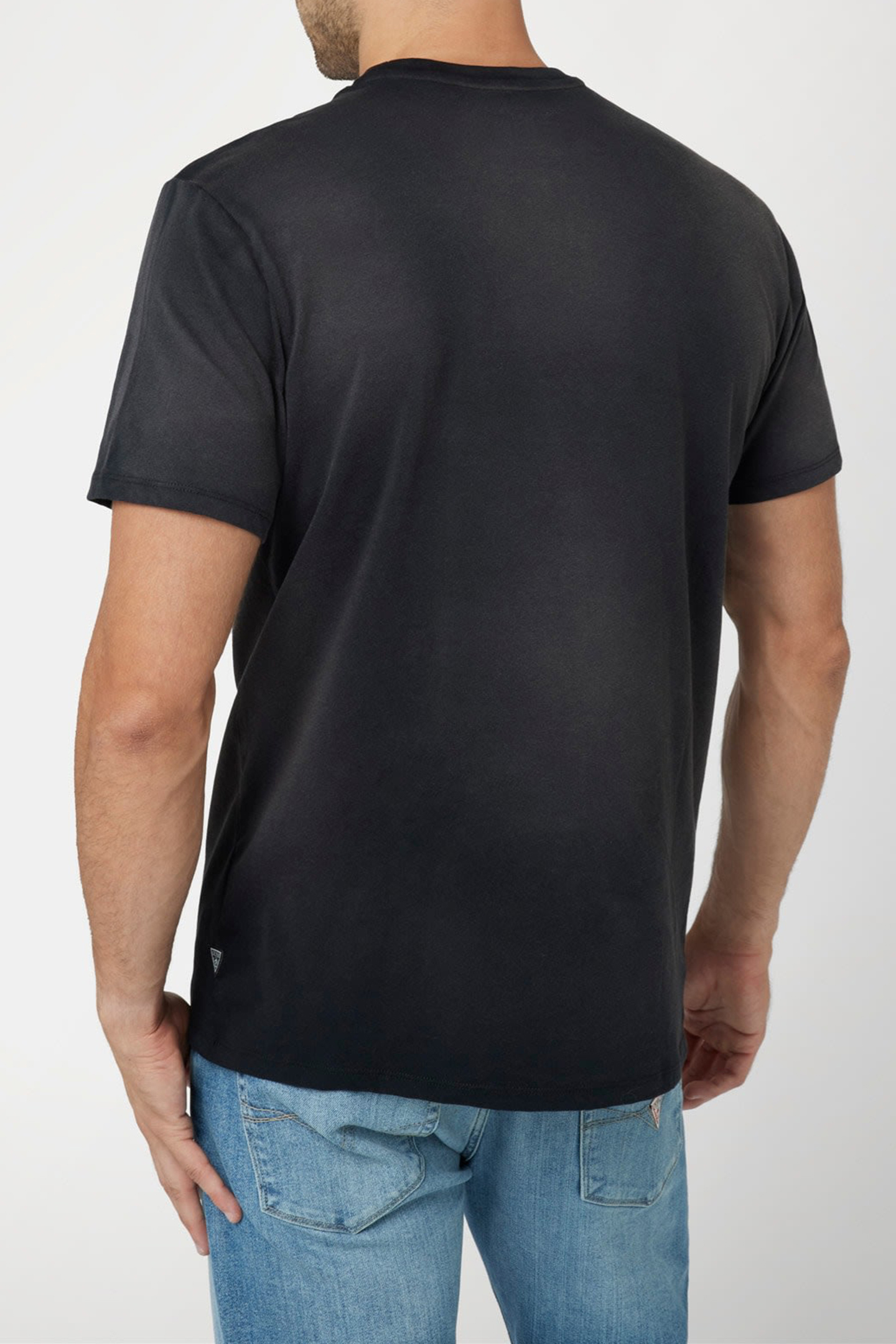 GUESS ECO SS BSC GES ARCHED LO JET BLACK MULTI 2