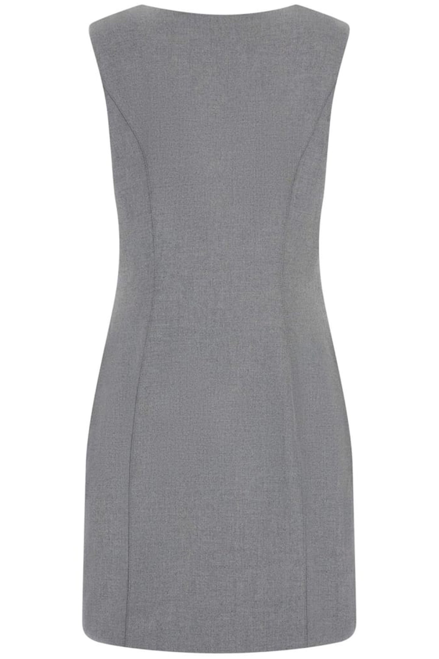 DORIS SL BUTTONED DR CLOUDY GREY HEATHER 5