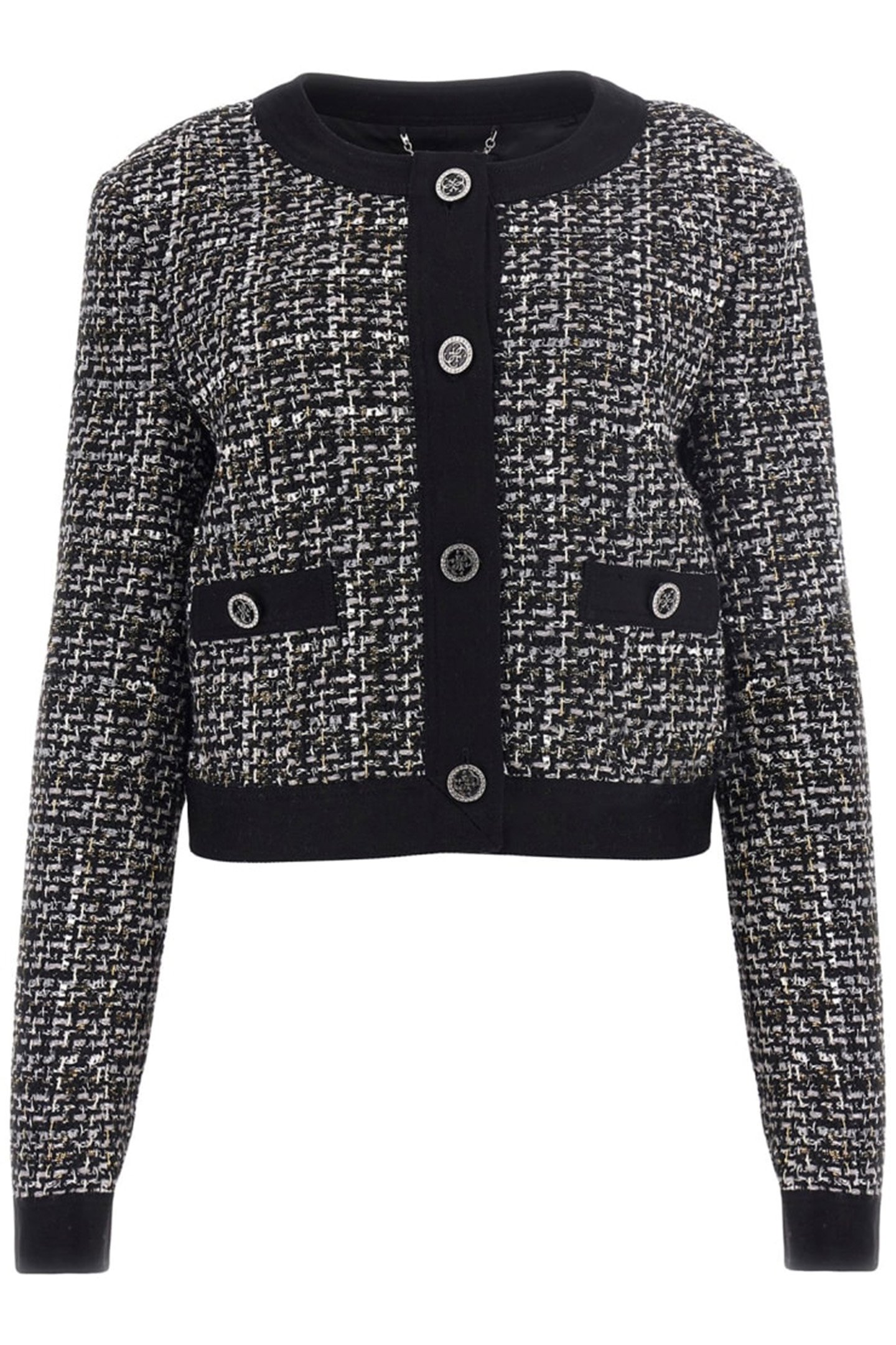 YVONNE MIX DENIM TWE BLACK AND WHITE BOUC 3