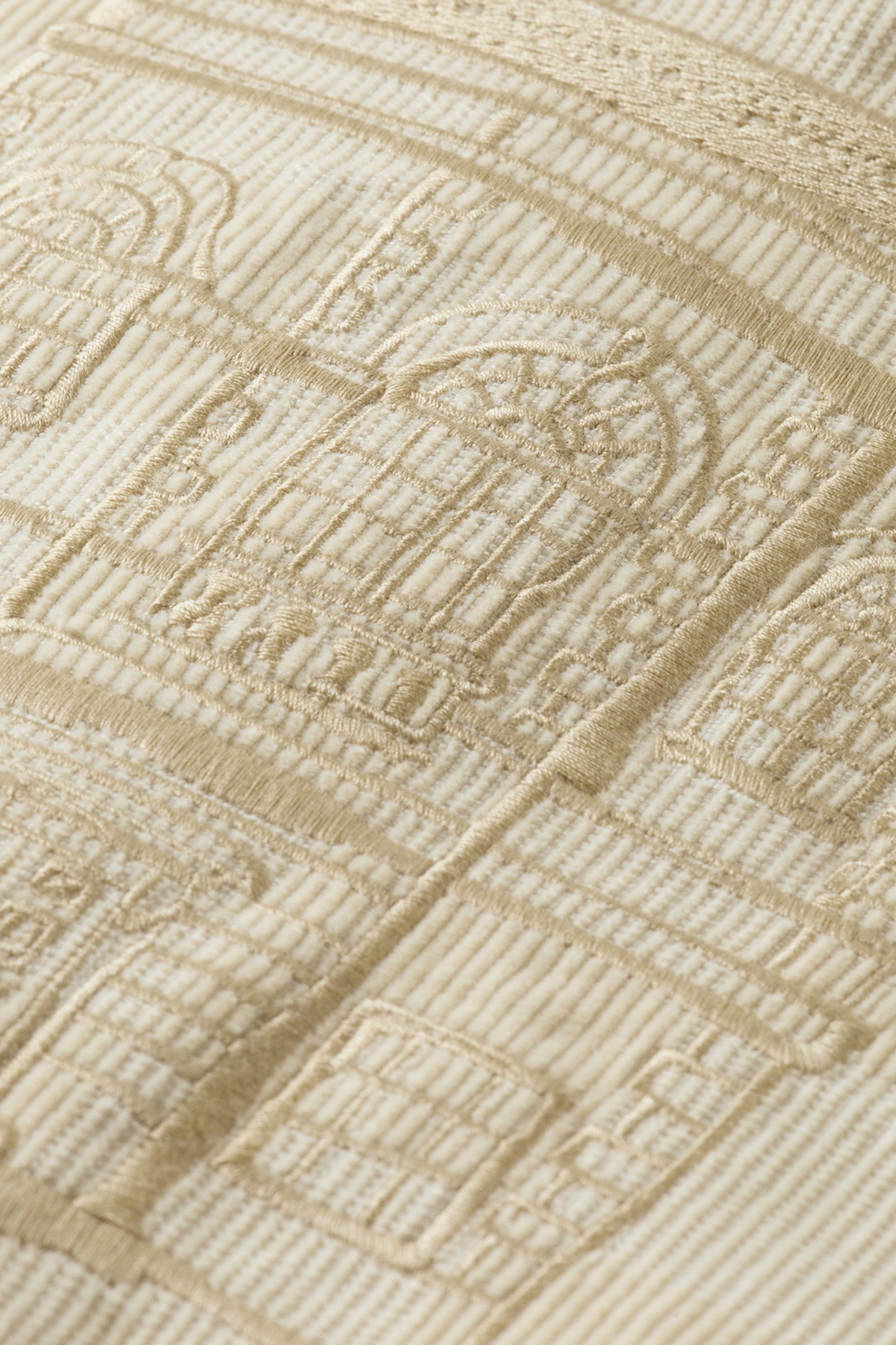 CHECK-PATTERNED CORDUROY COLLEGE JACKET PARCHMENT 10