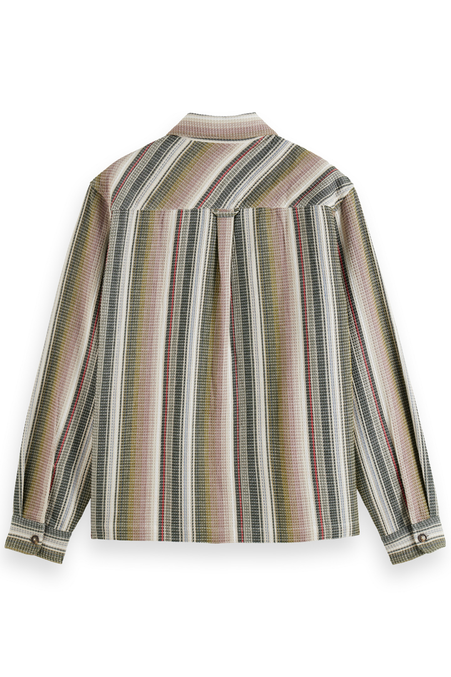 STRUCTURED STRIPE SHIRT MULTI MILITARY STRIPE 2