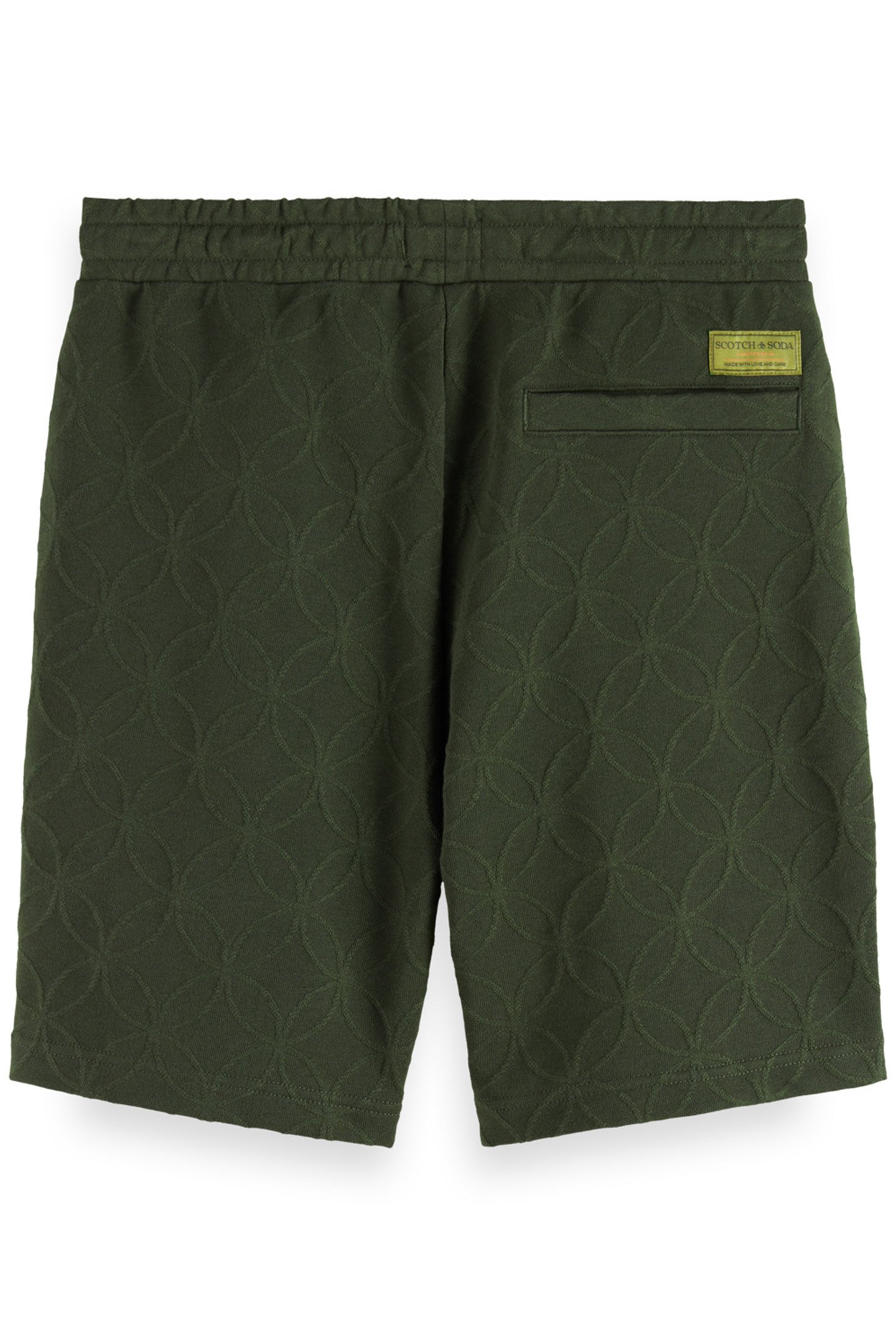 JACQUARD TERRY SWEATSHORTS HERITAGE GREEN 5