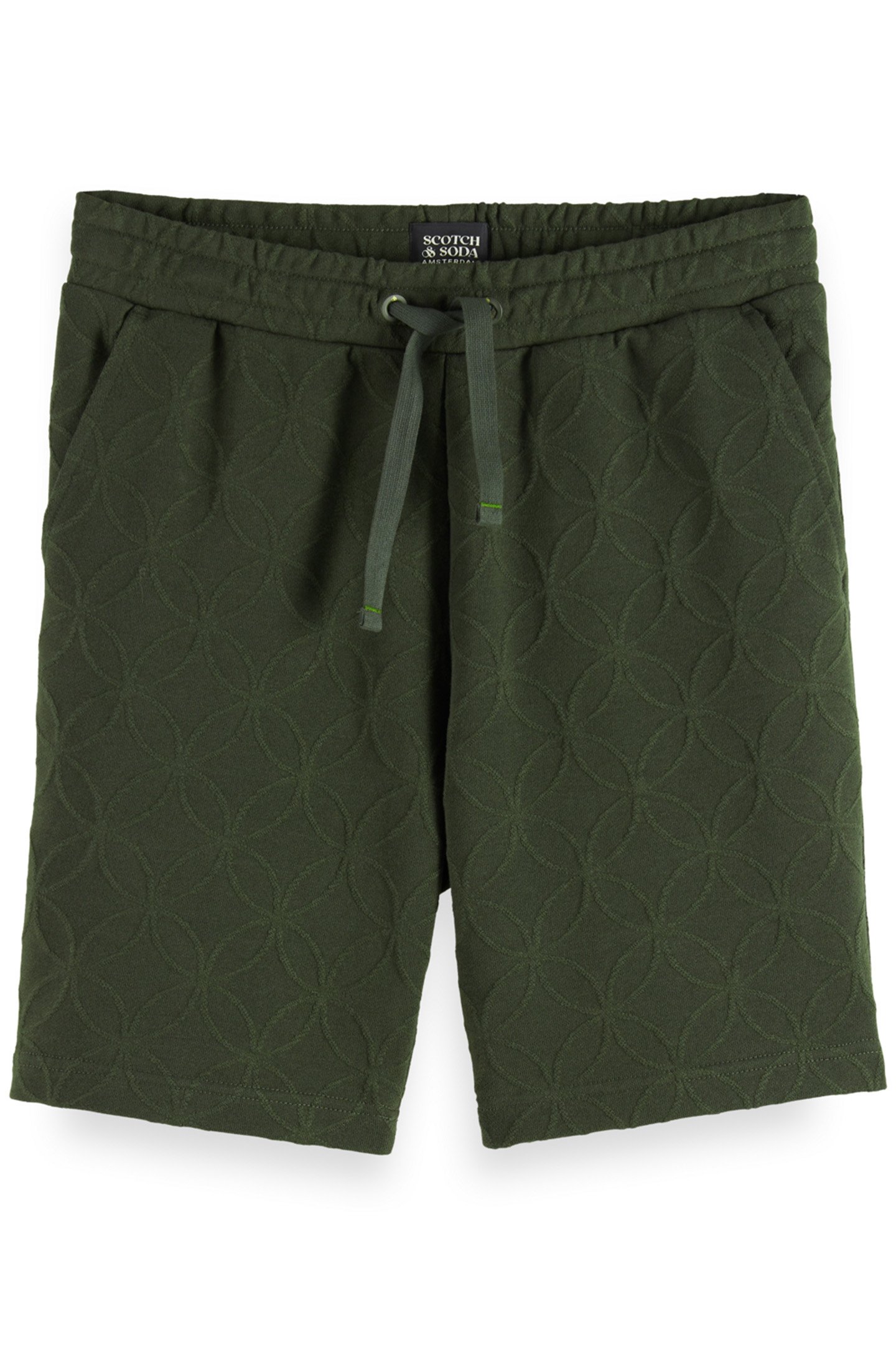 JACQUARD TERRY SWEATSHORTS HERITAGE GREEN 4
