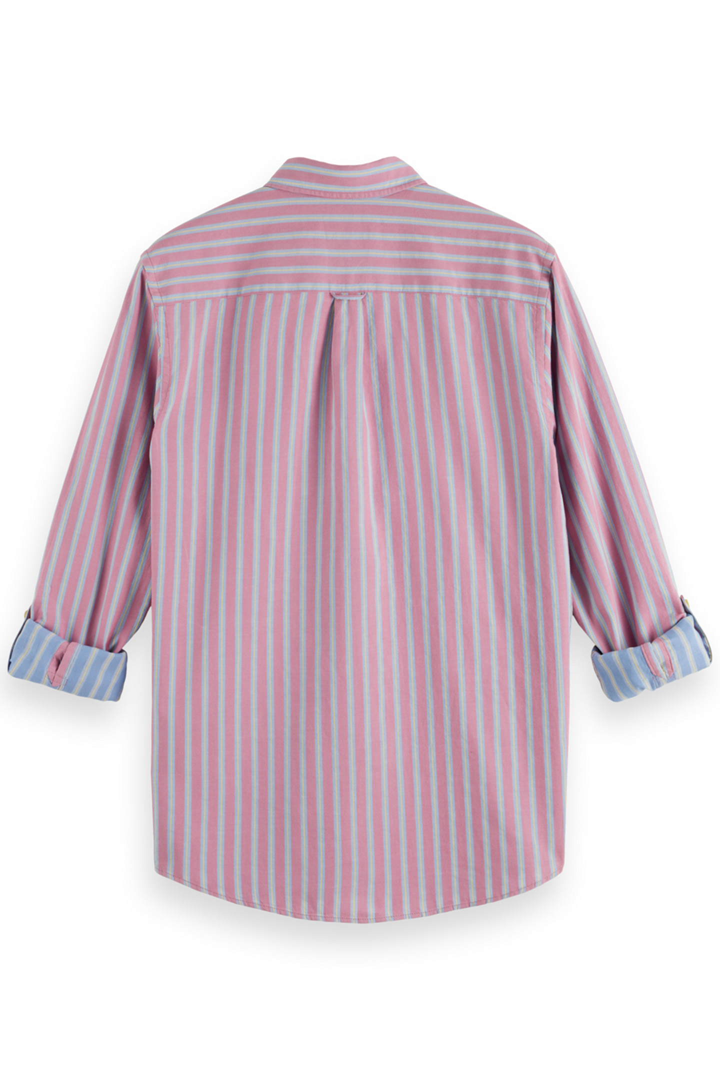 YARN DYE DOBBY STRIPE SHIRT PINK STRIPE 2